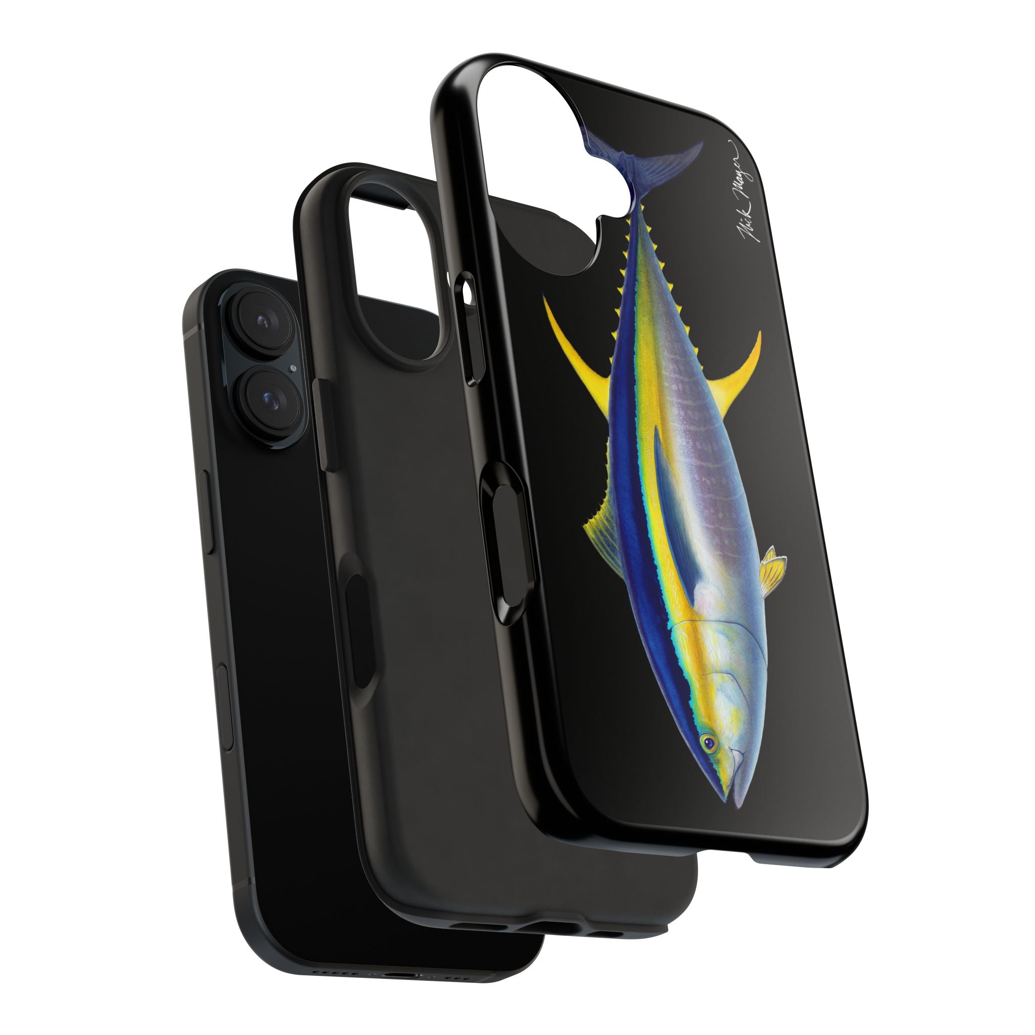 Yellowfin Tuna Black Phone Case (iPhone)