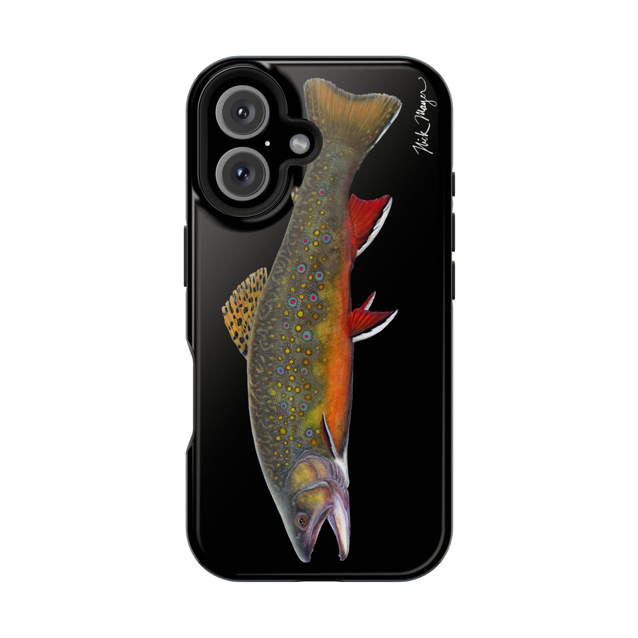 Brook Trout MagSafe Black iPhone Case