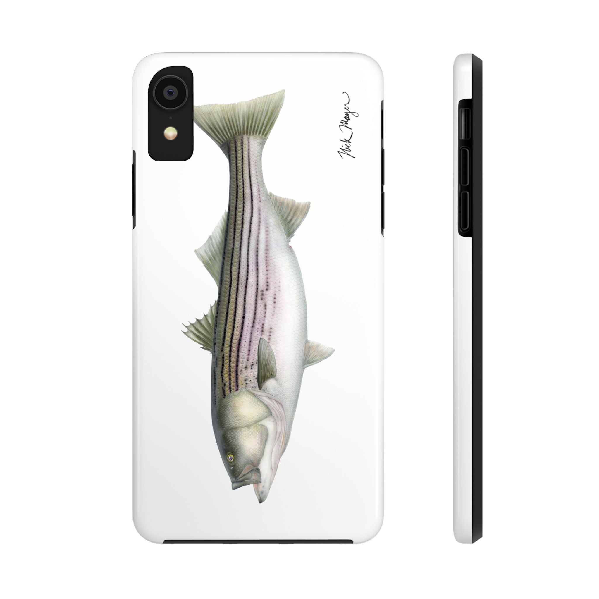 30 lb Striper White Phone Case (iPhone)