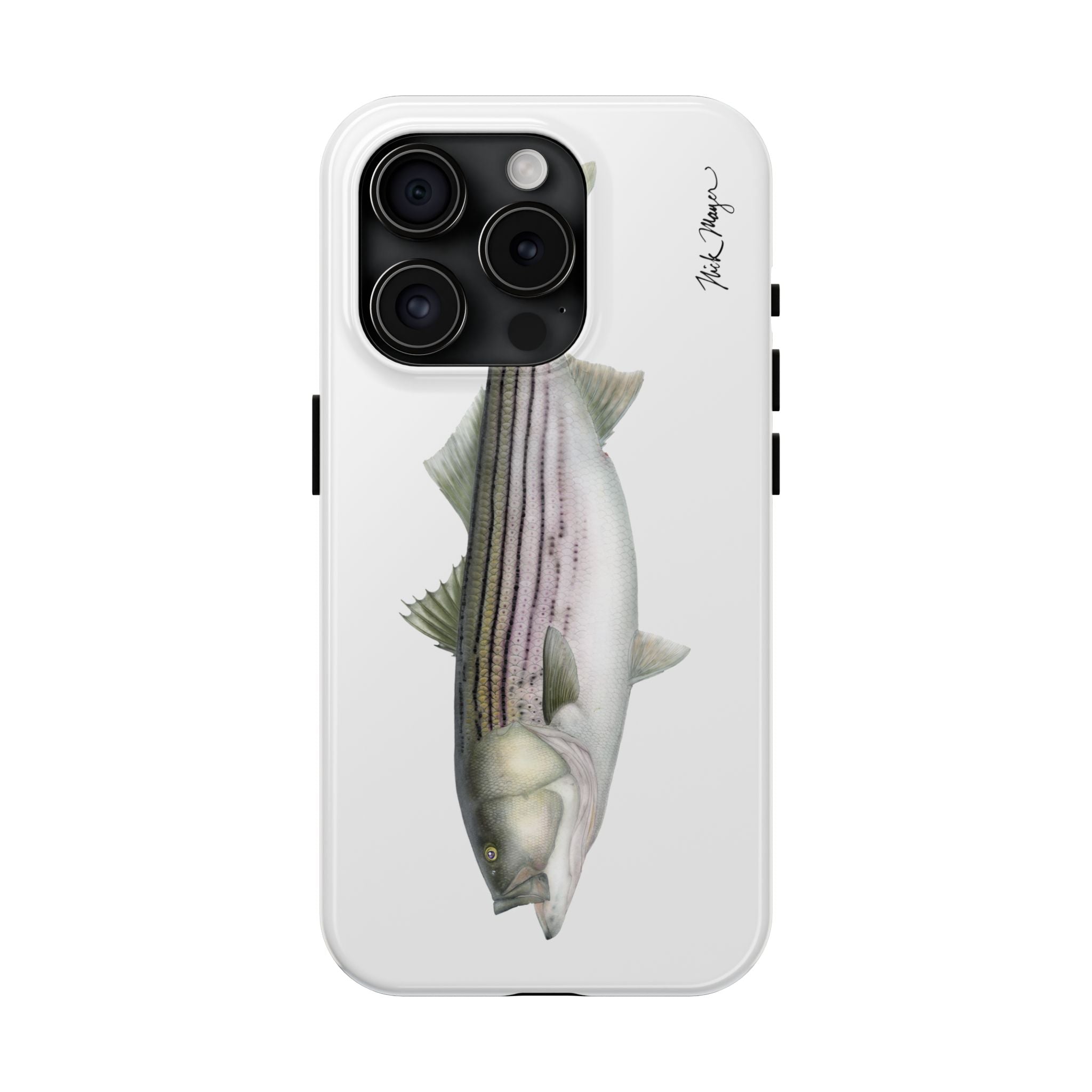 30 lb Striper White Phone Case (iPhone)