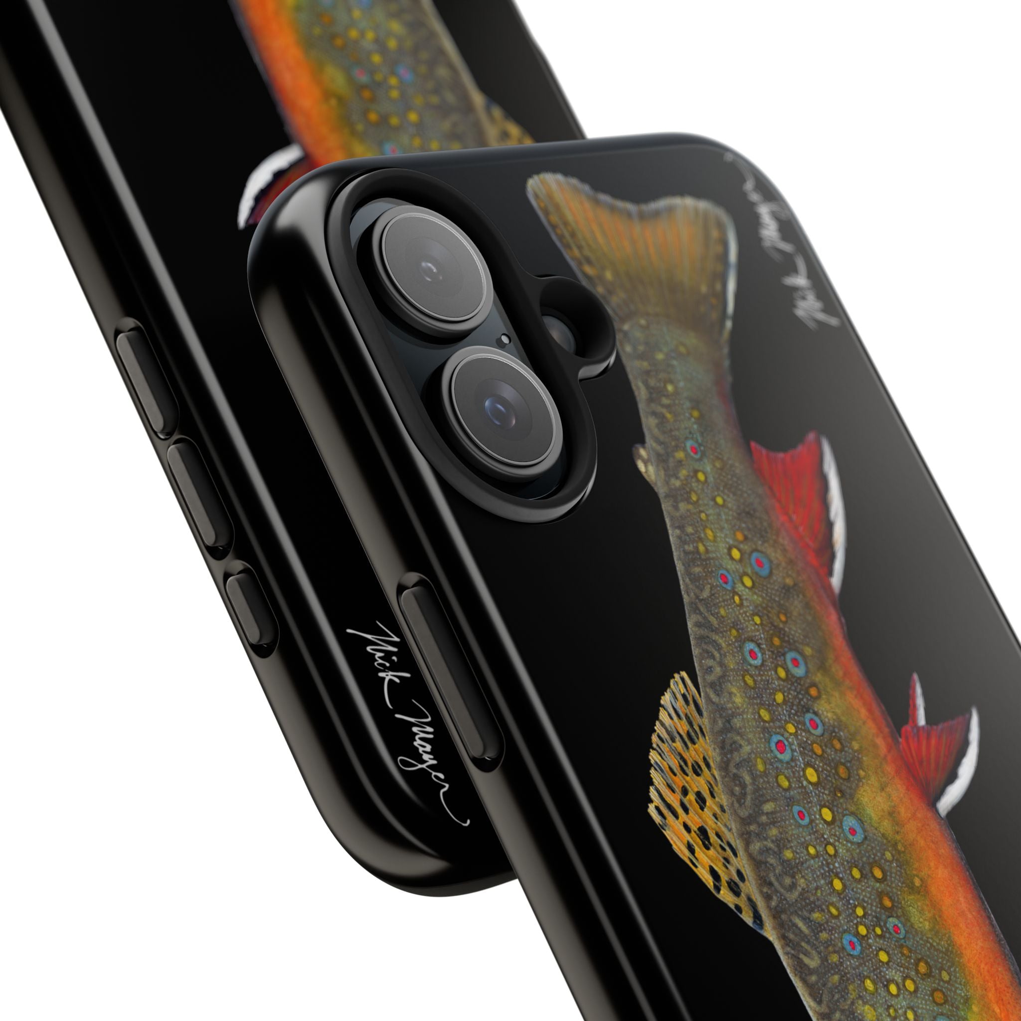 Brook Trout Black Phone Case (iPhone)