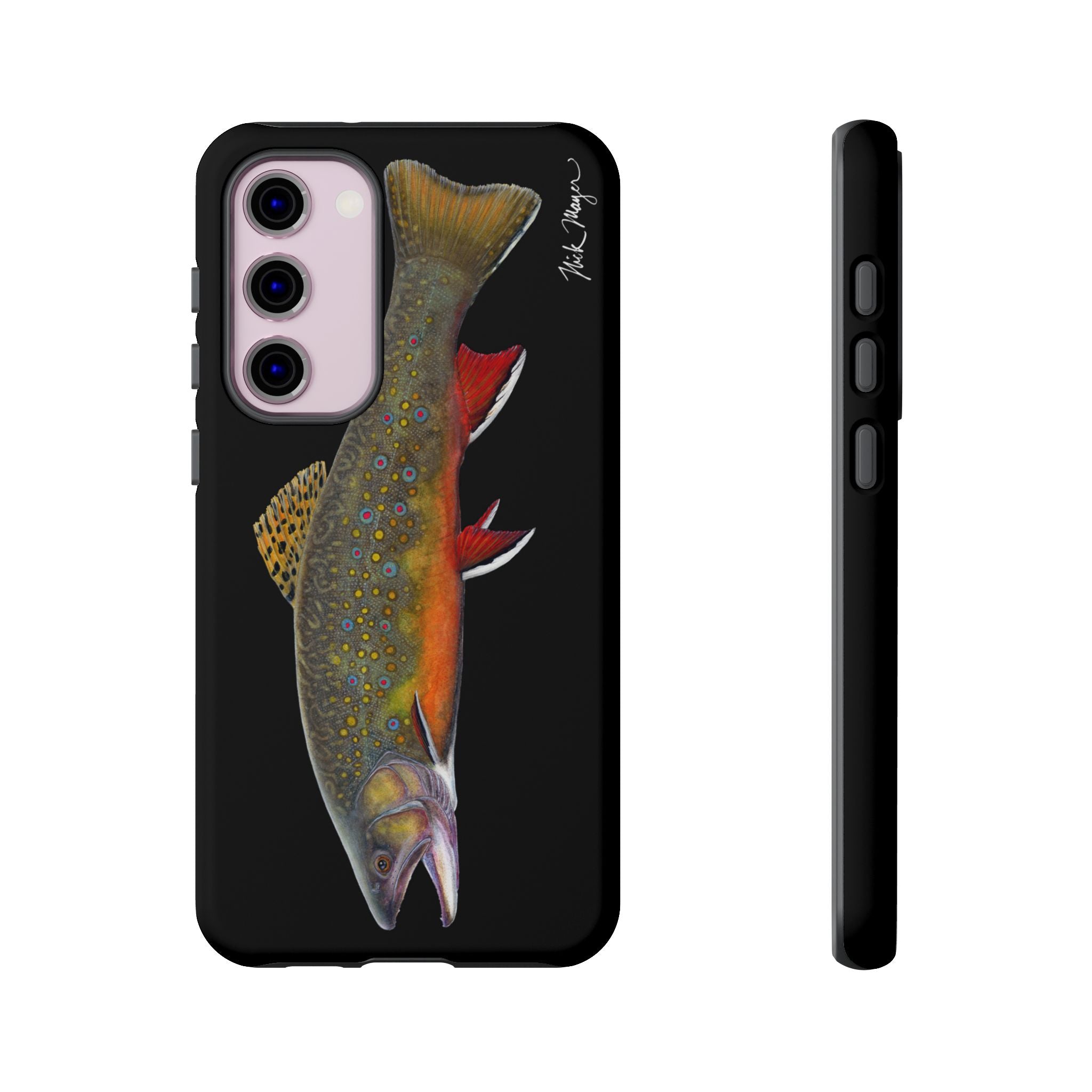 Brook Trout Black Phone Case (Samsung)