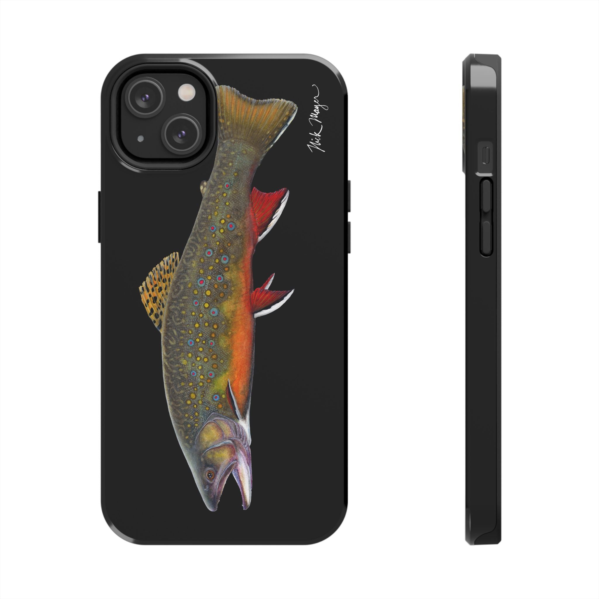 Brook Trout Black Phone Case (iPhone)