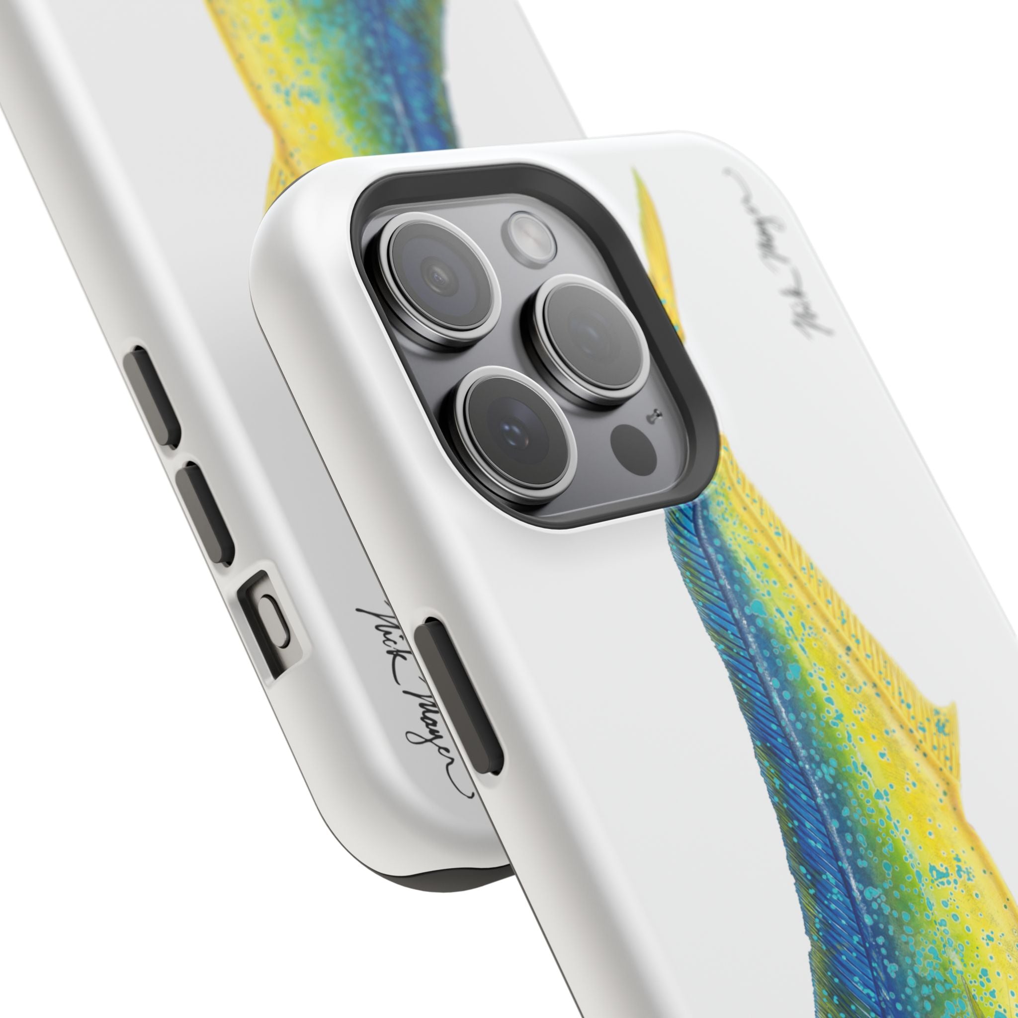 Bull Mahi MagSafe White iPhone Case