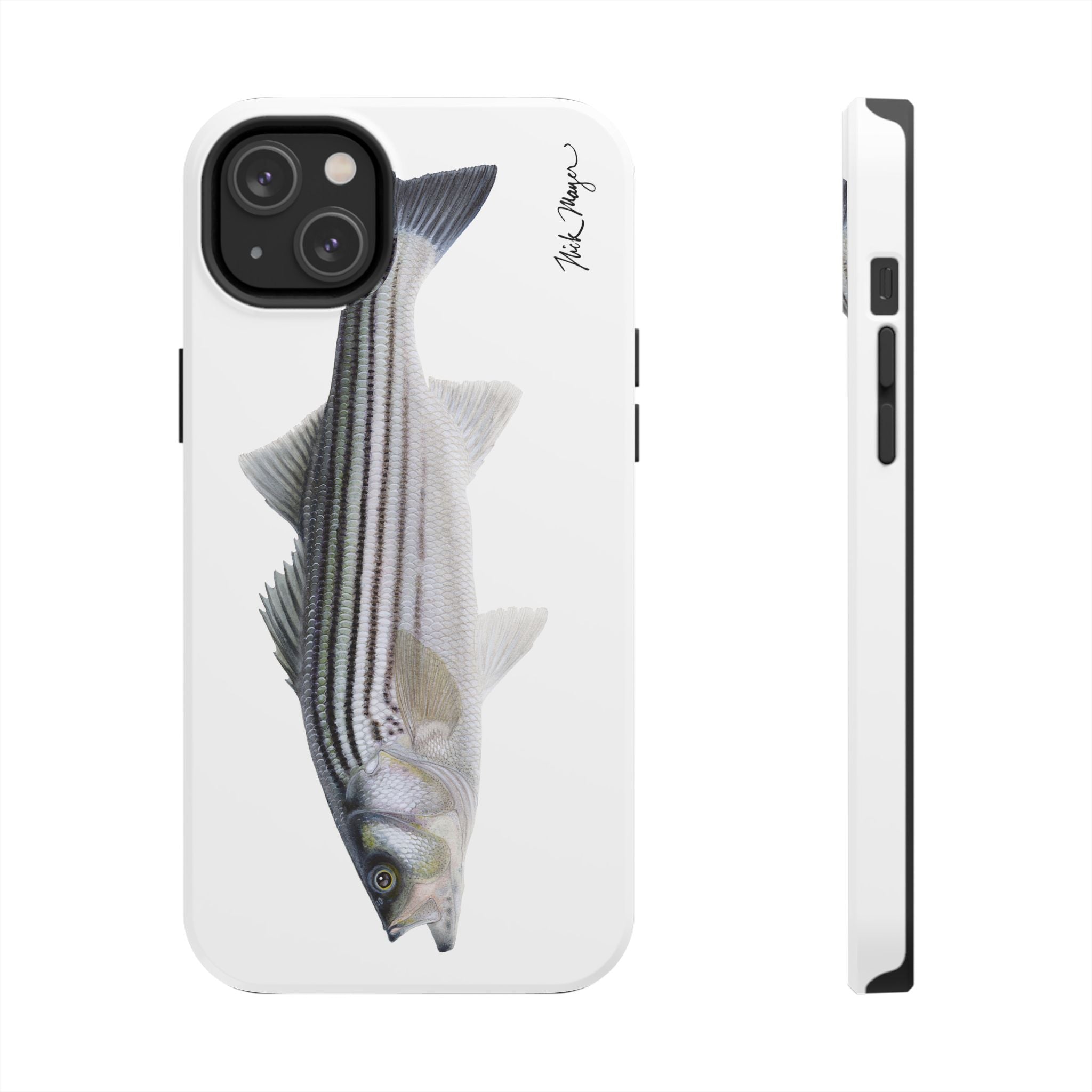 Schoolie Striper White Phone Case (iPhone)