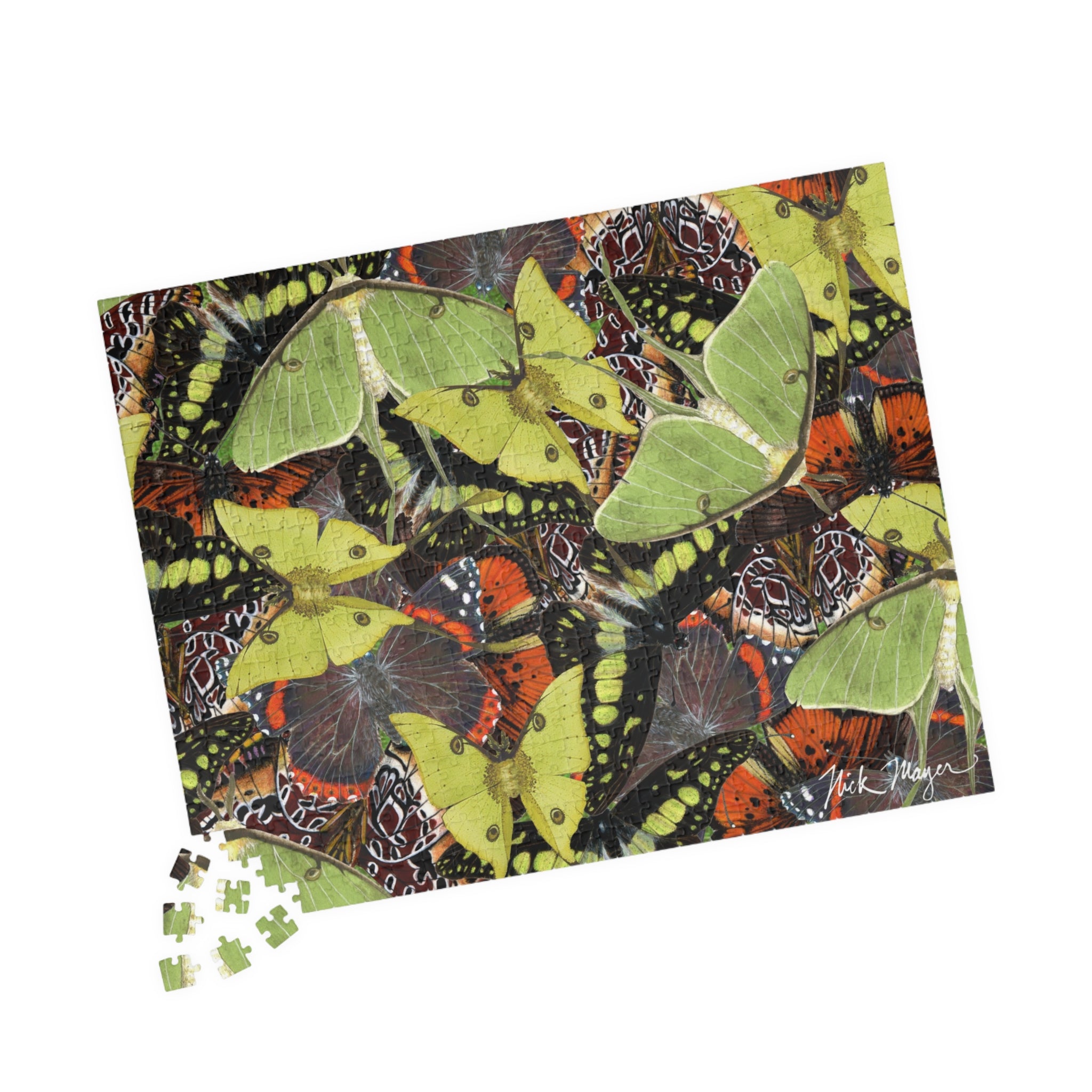 Butterflies and Moths Puzzle (110, 252, 520, 1014-piece)