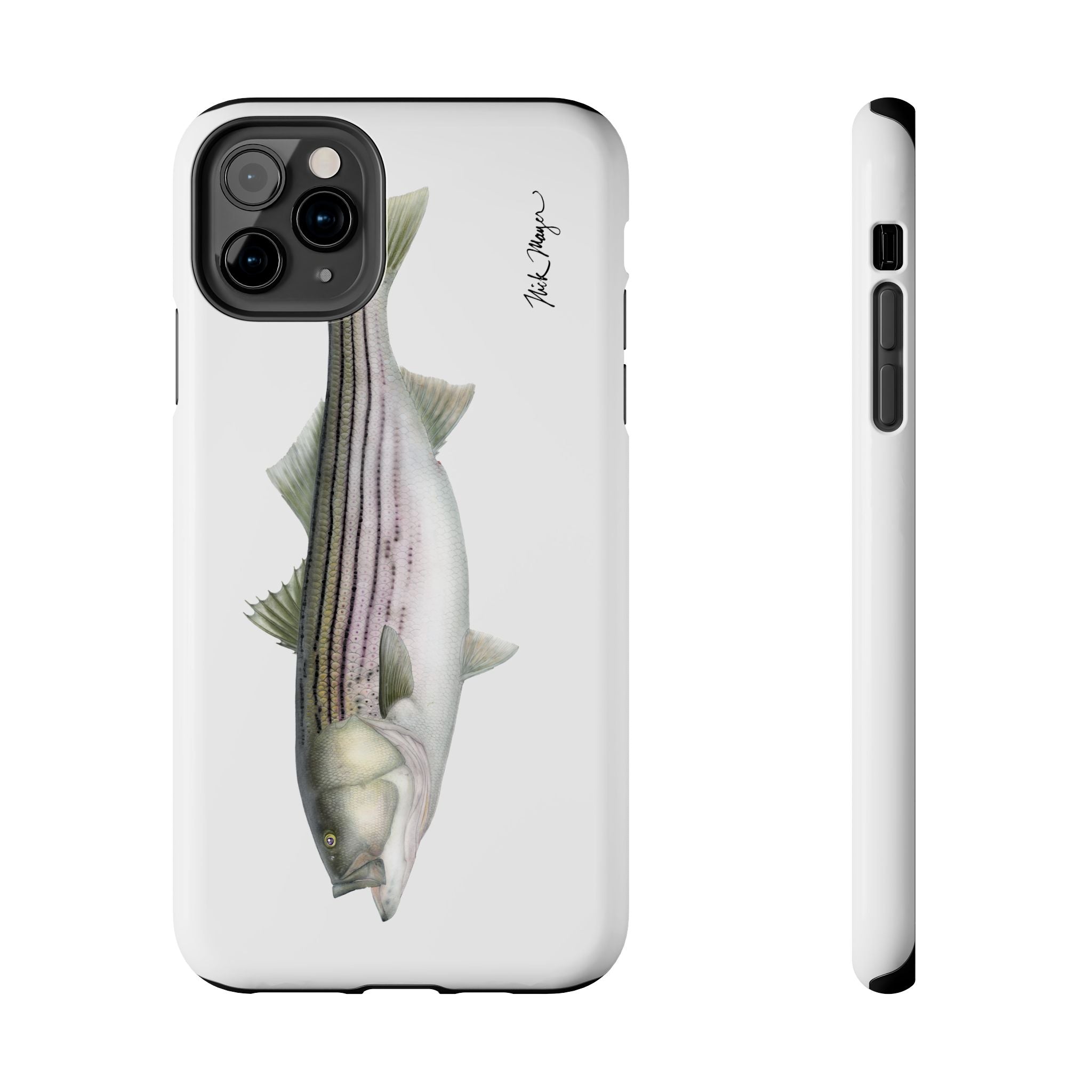 30 lb Striper White Phone Case (iPhone)