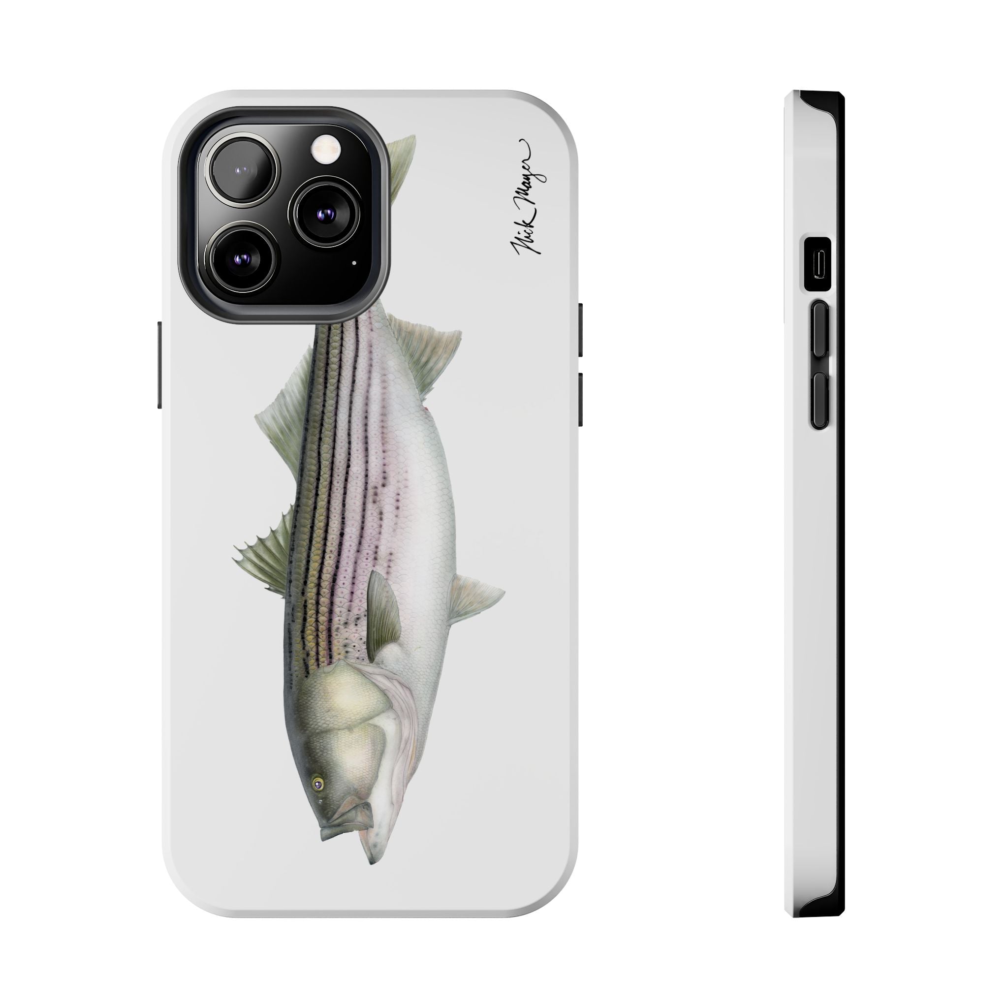 30 lb Striper White Phone Case (iPhone)