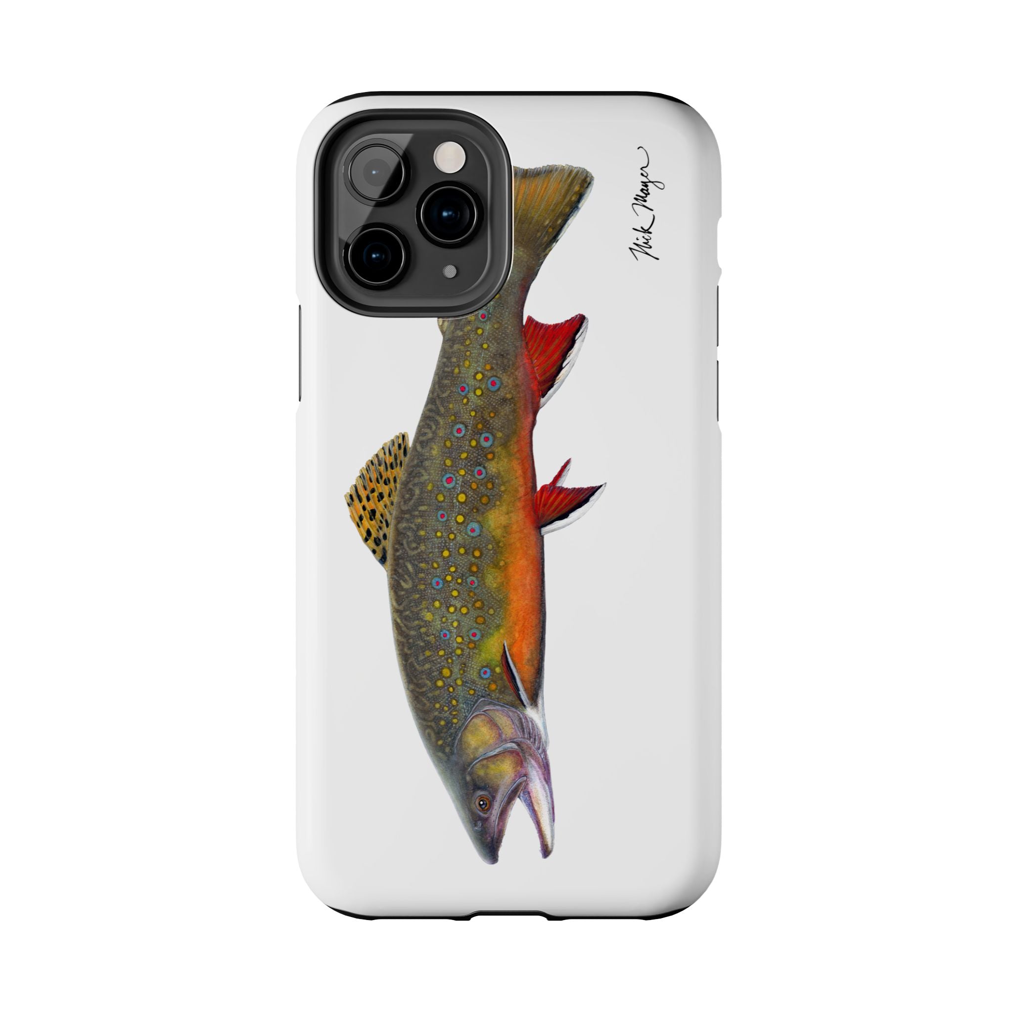 Brook Trout White Phone Case (iPhone)