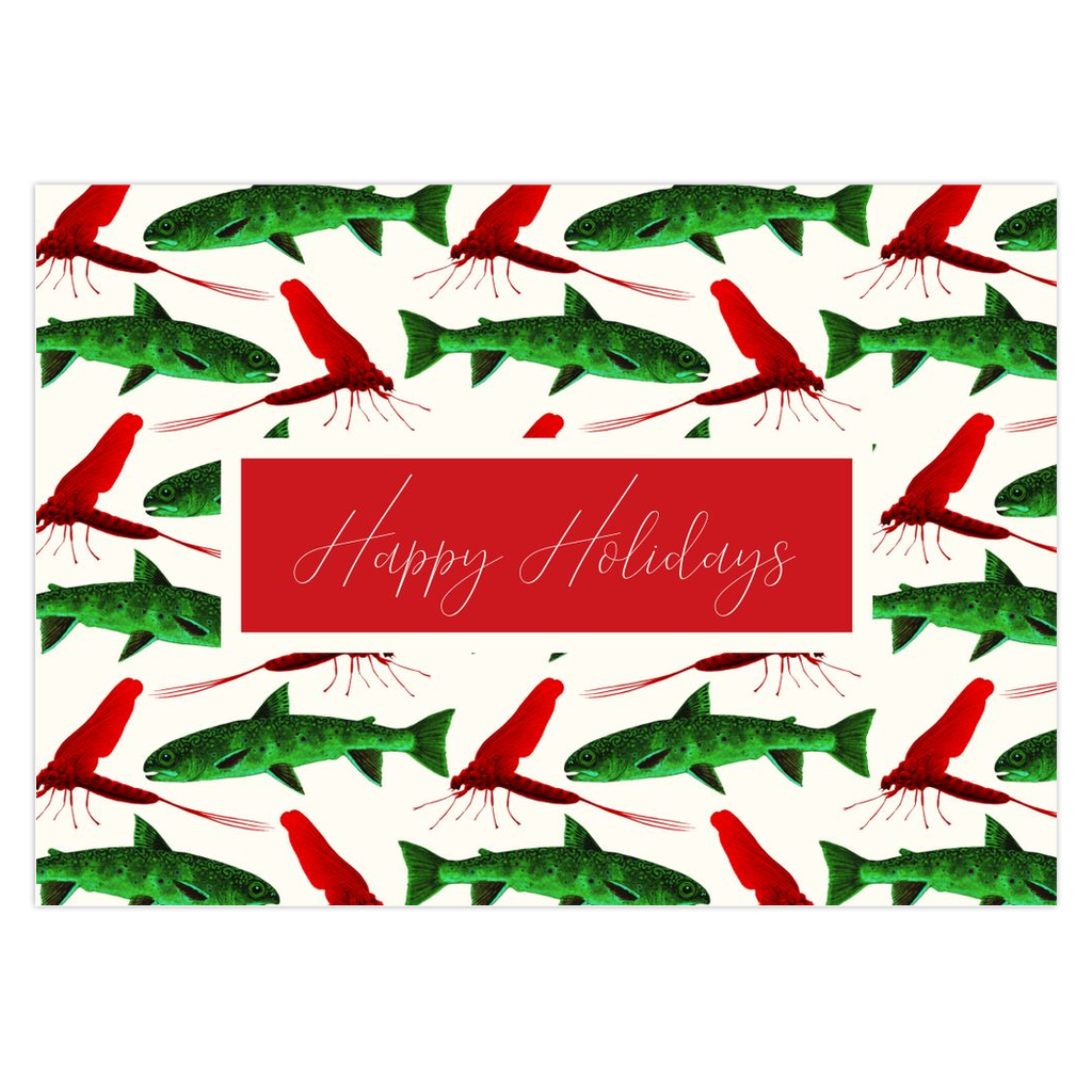 Trout & Mayflies Holiday Card - NEW!