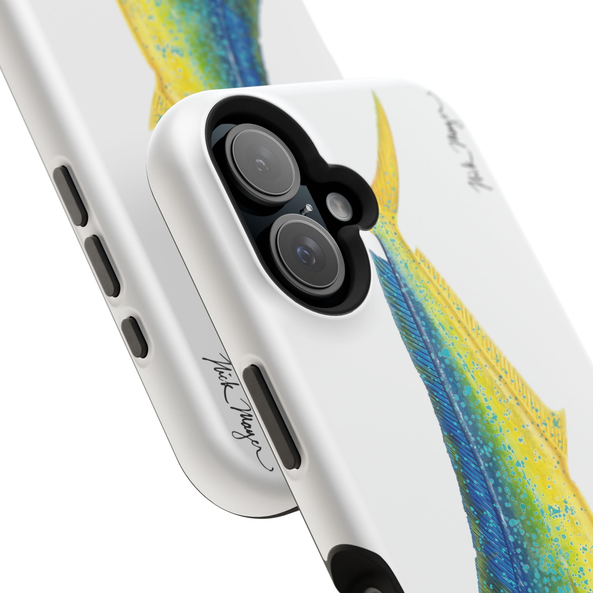 Bull Mahi MagSafe White iPhone Case