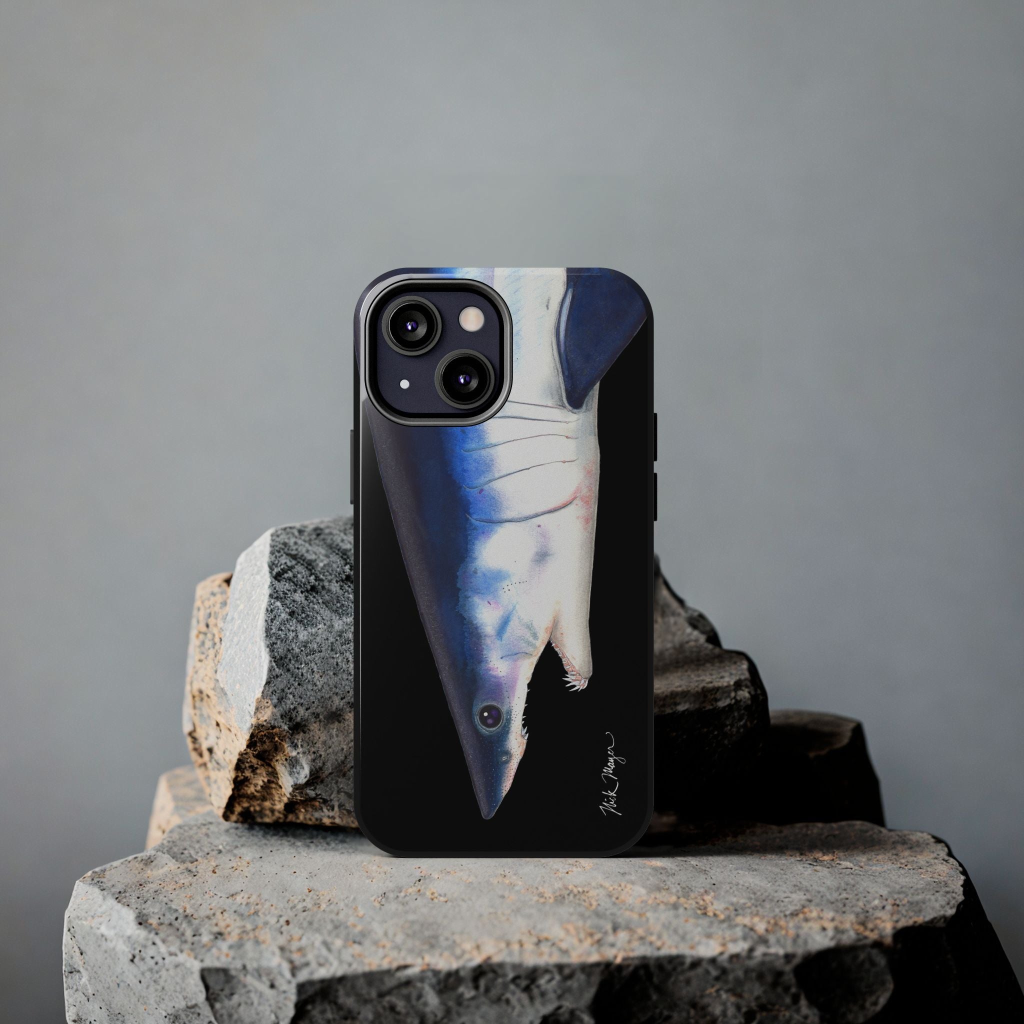 Mako Shark Face Black Case (iPhone)