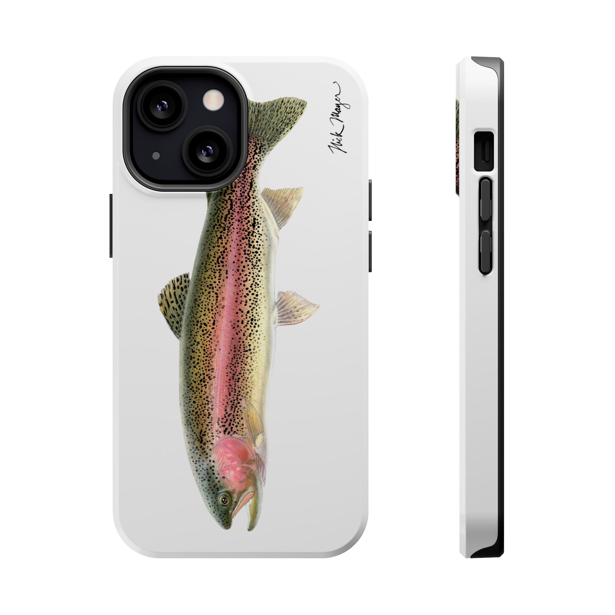 Rainbow Trout MagSafe White iPhone Case