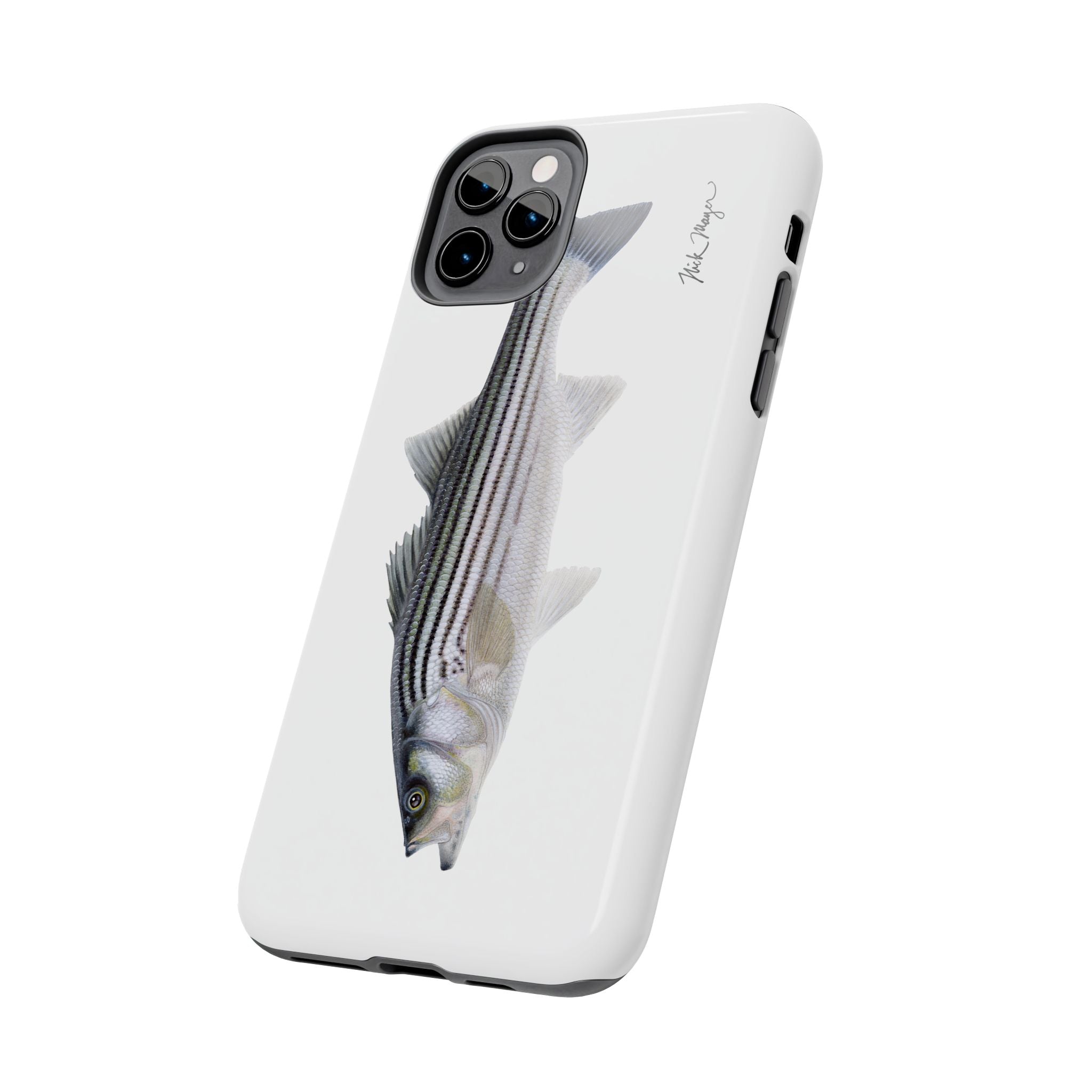 Schoolie Striper White Phone Case (iPhone)