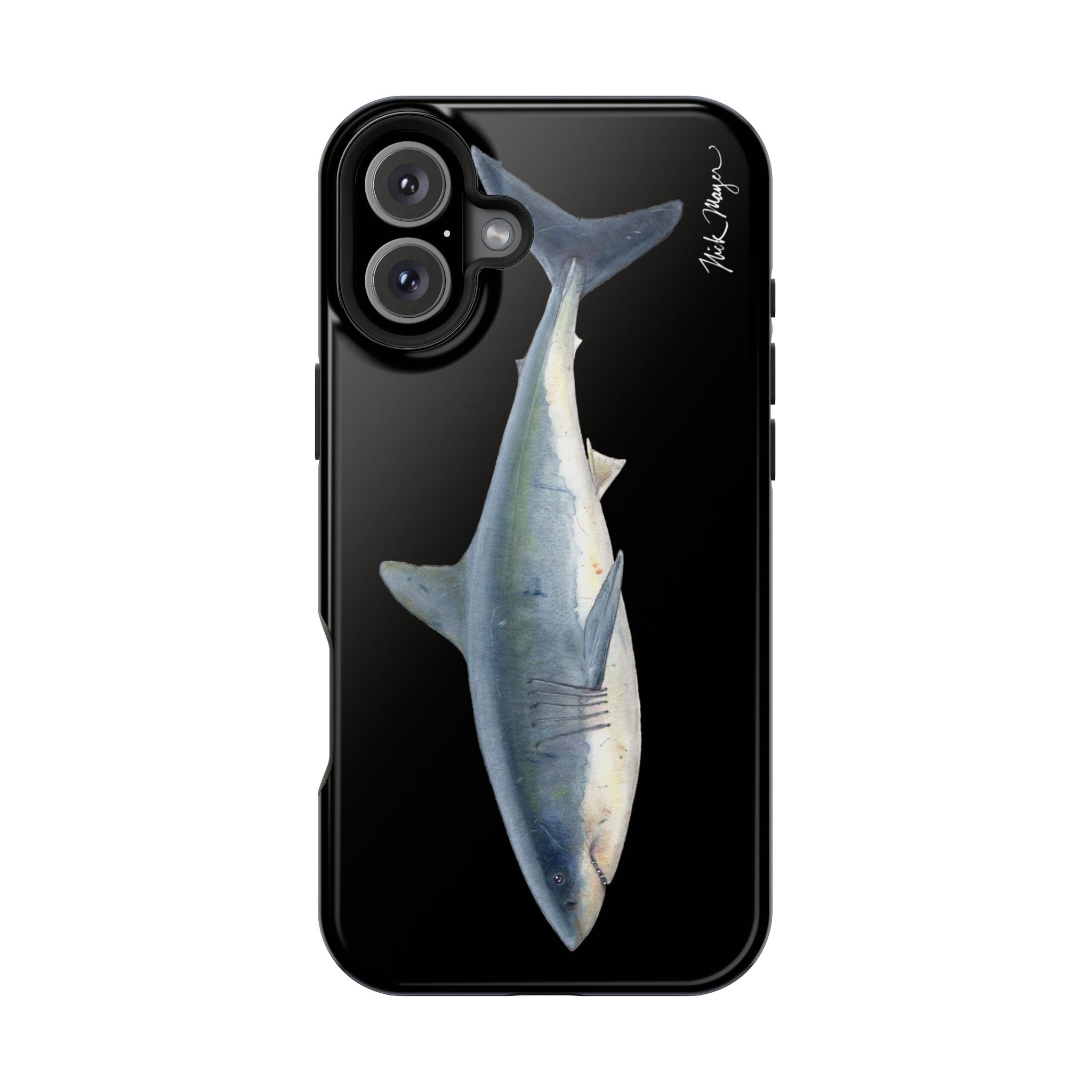 Great White Shark Black MagSafe iPhone Case