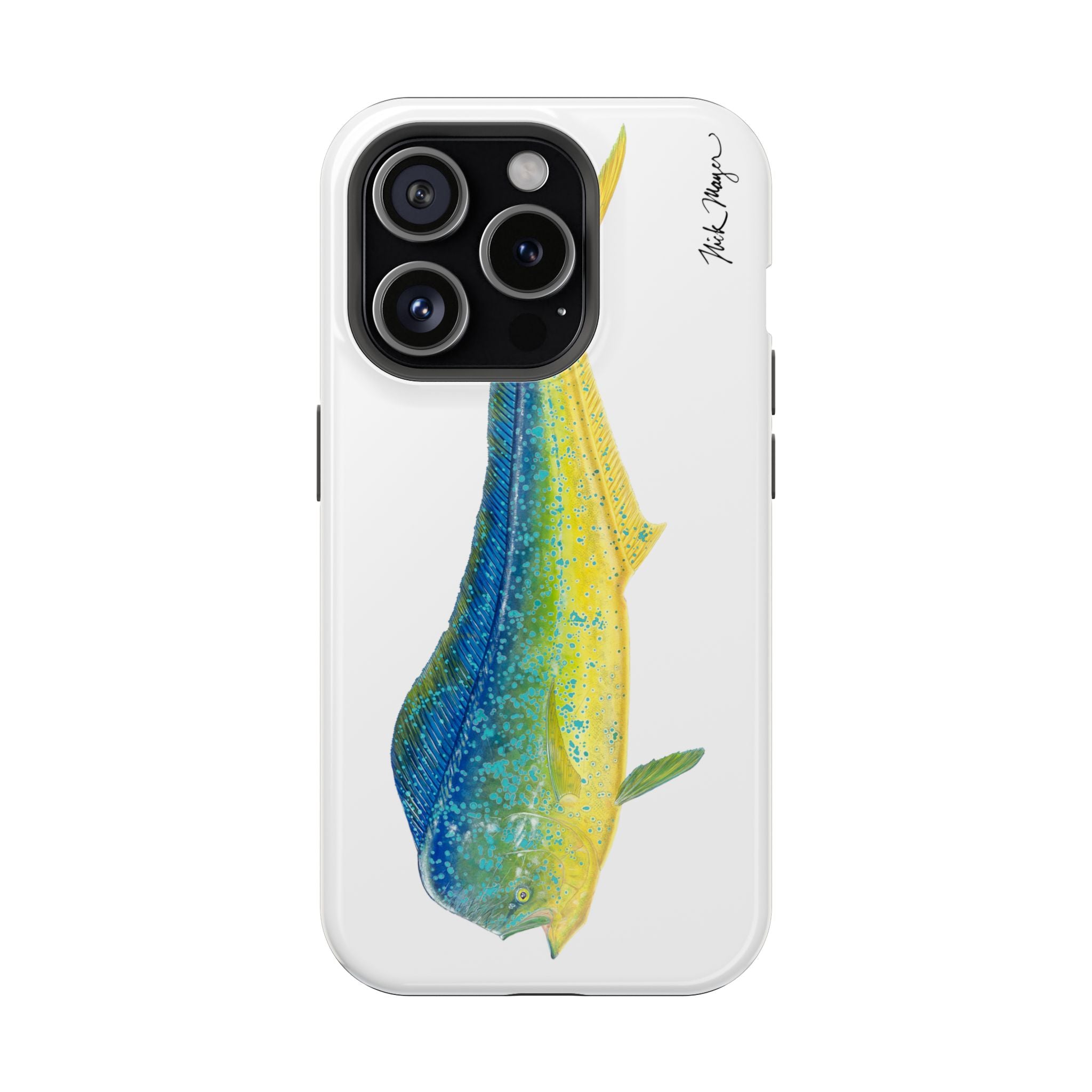 Bull Mahi MagSafe White iPhone Case