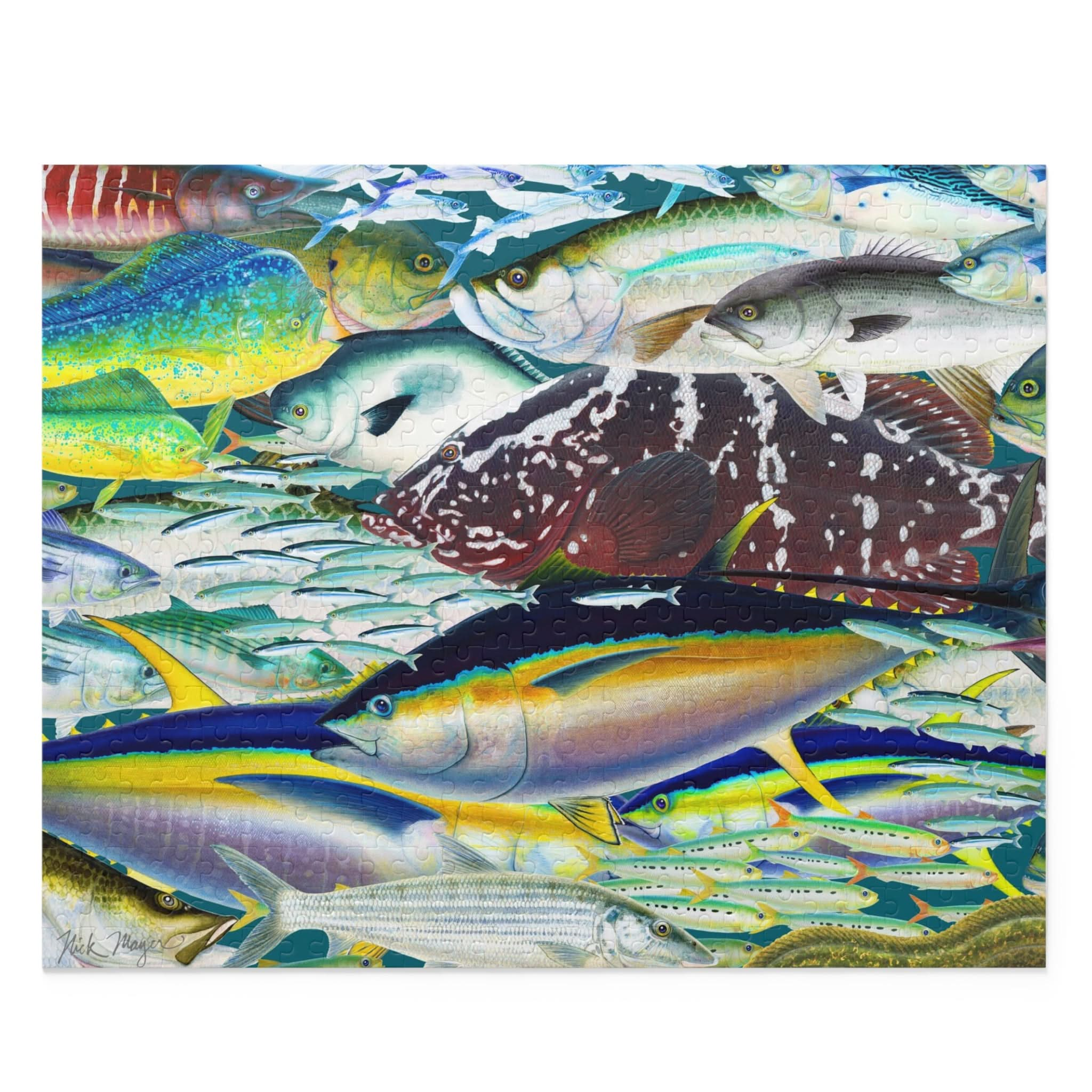 Saltwater Fish Art Puzzles (120, 250 & 500-Piece)