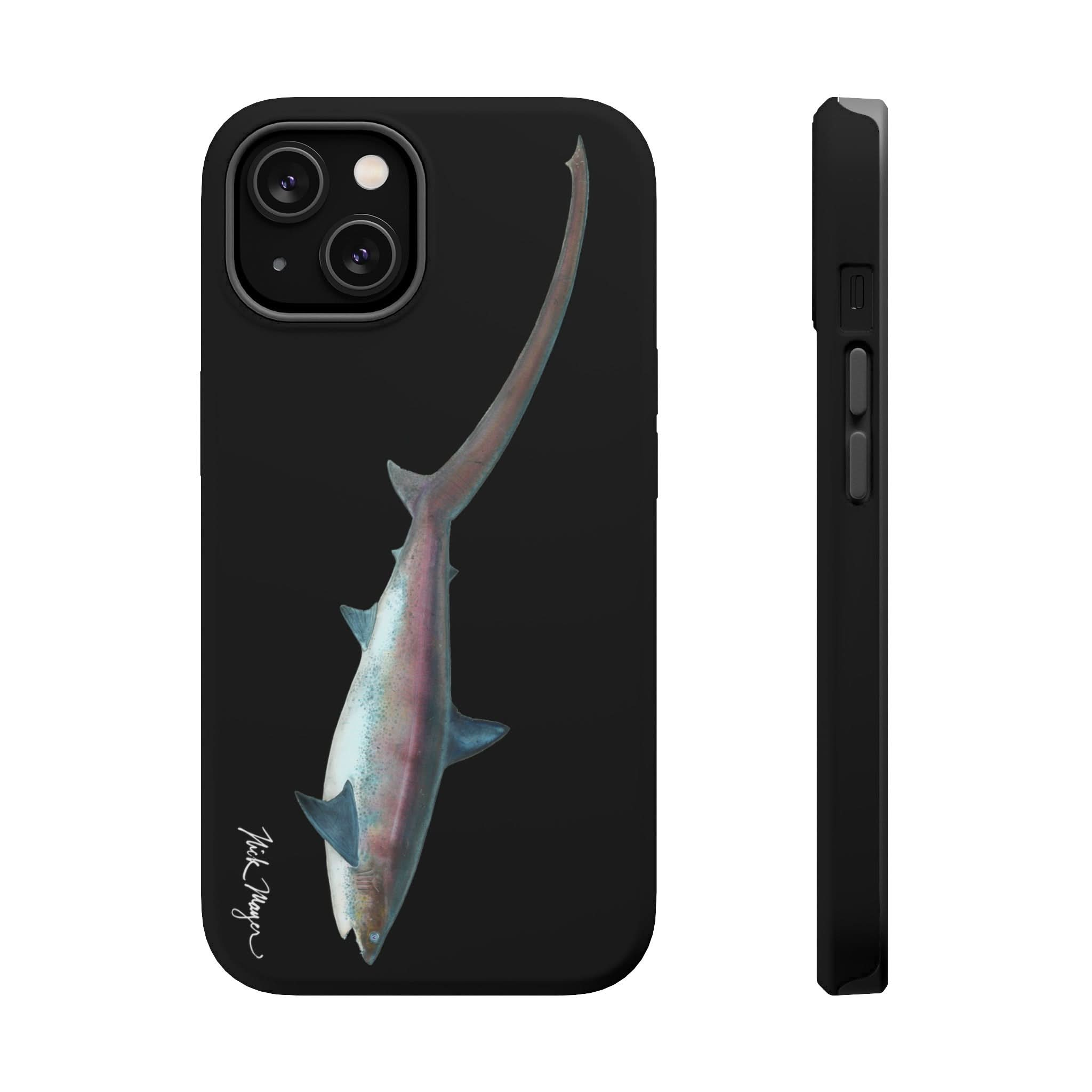 Thresher Shark MagSafe Black iPhone Case