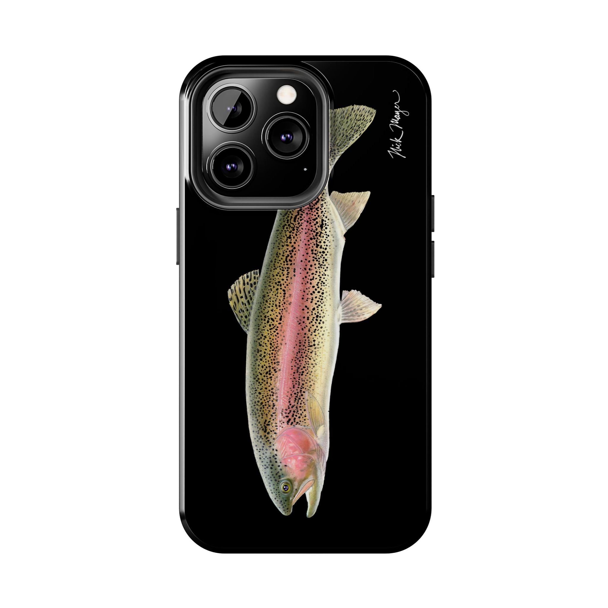 Rainbow Trout Black Phone Case (iPhone)