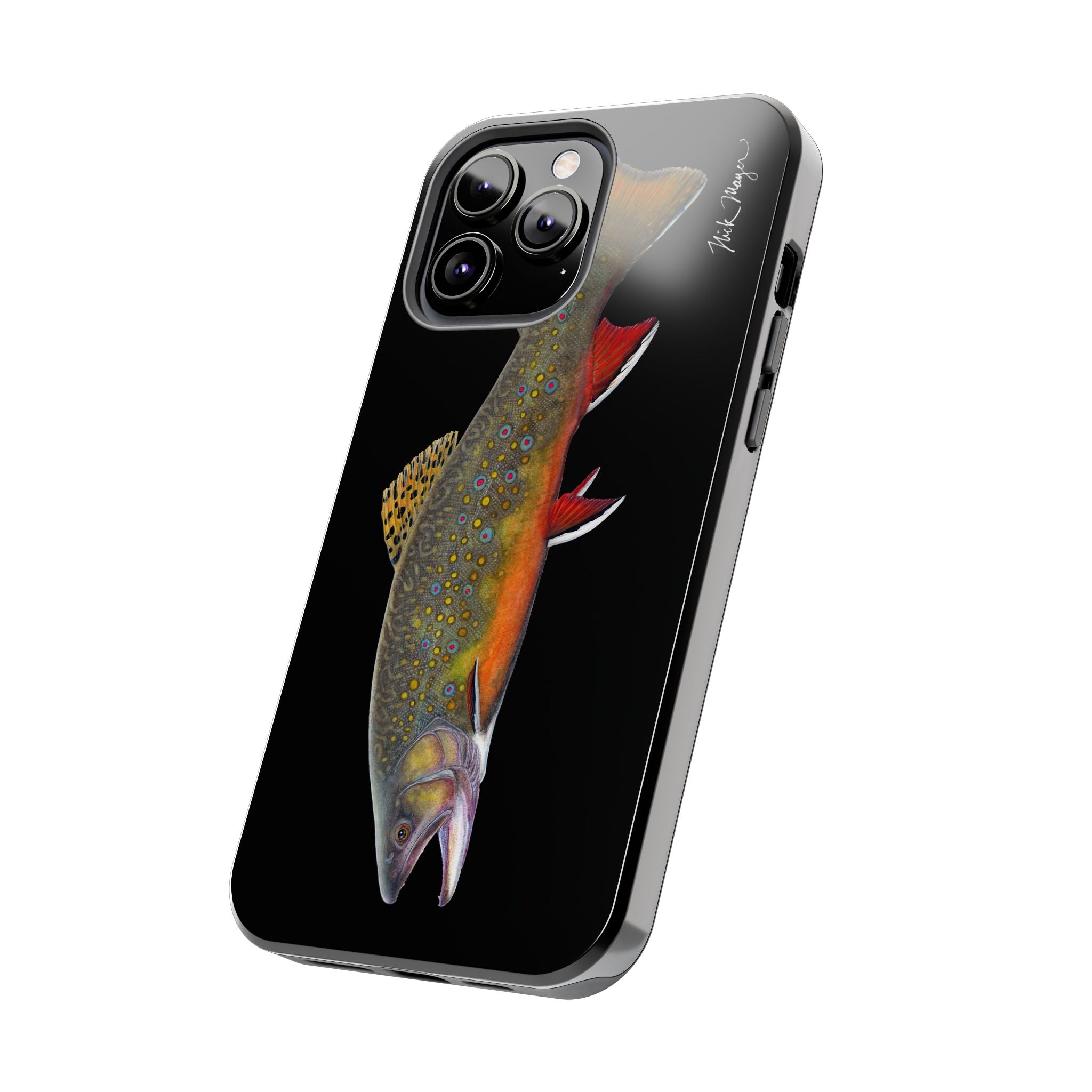 Brook Trout Black Phone Case (iPhone)