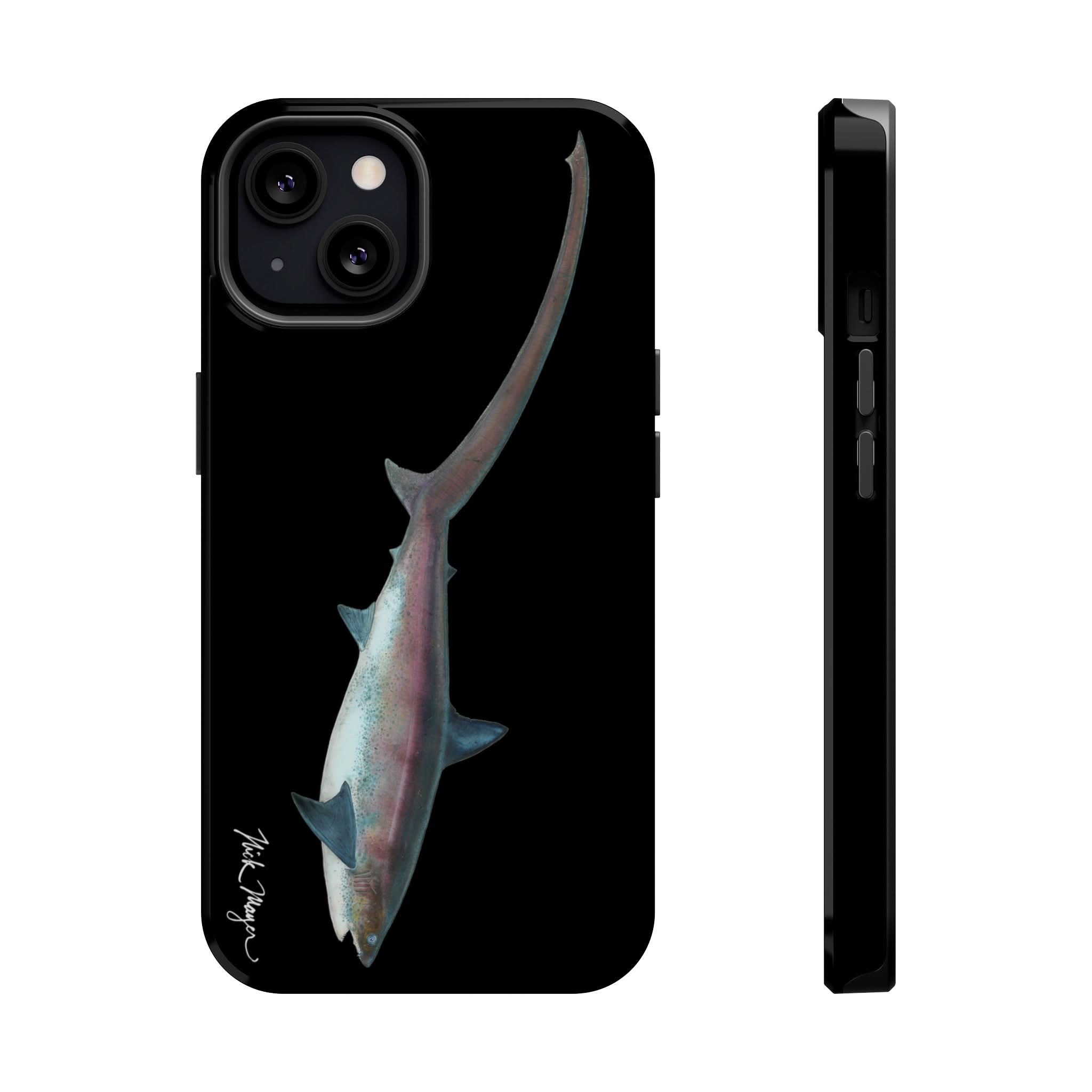 Thresher Shark MagSafe Black iPhone Case