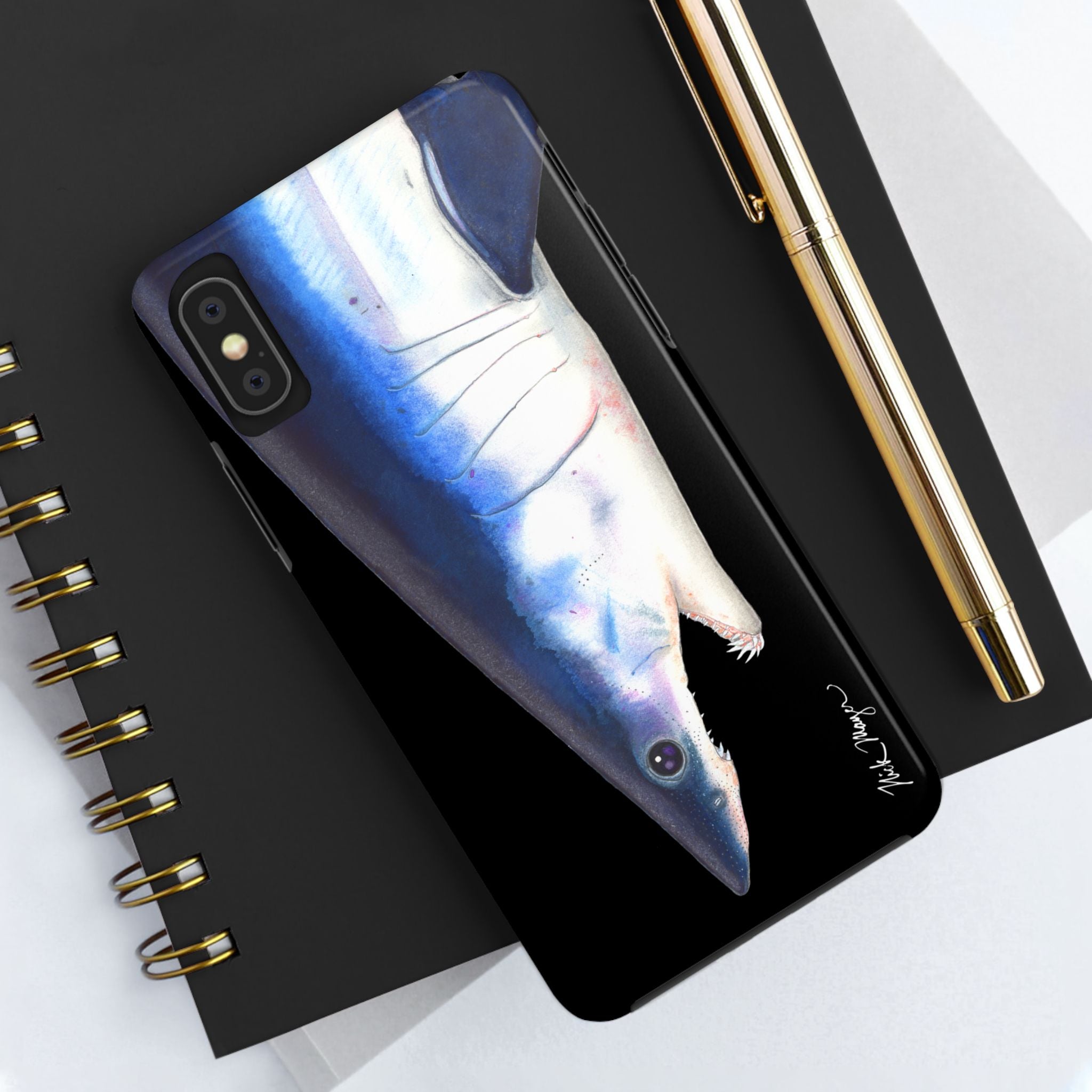 Mako Shark Face Black Case (iPhone)