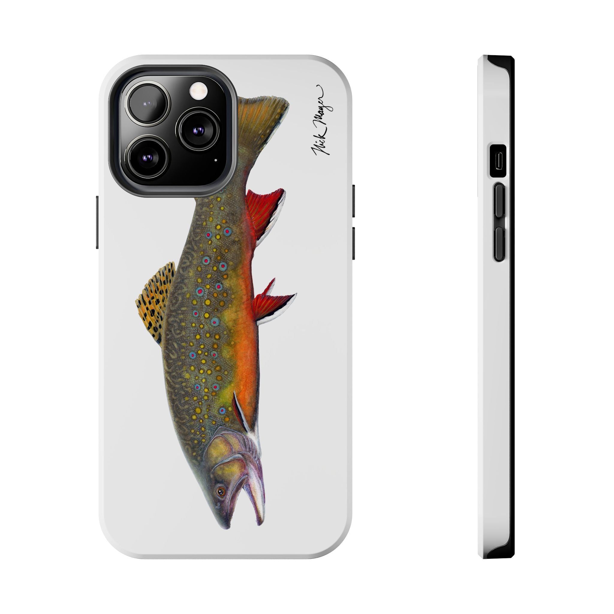 Brook Trout White Phone Case (iPhone)