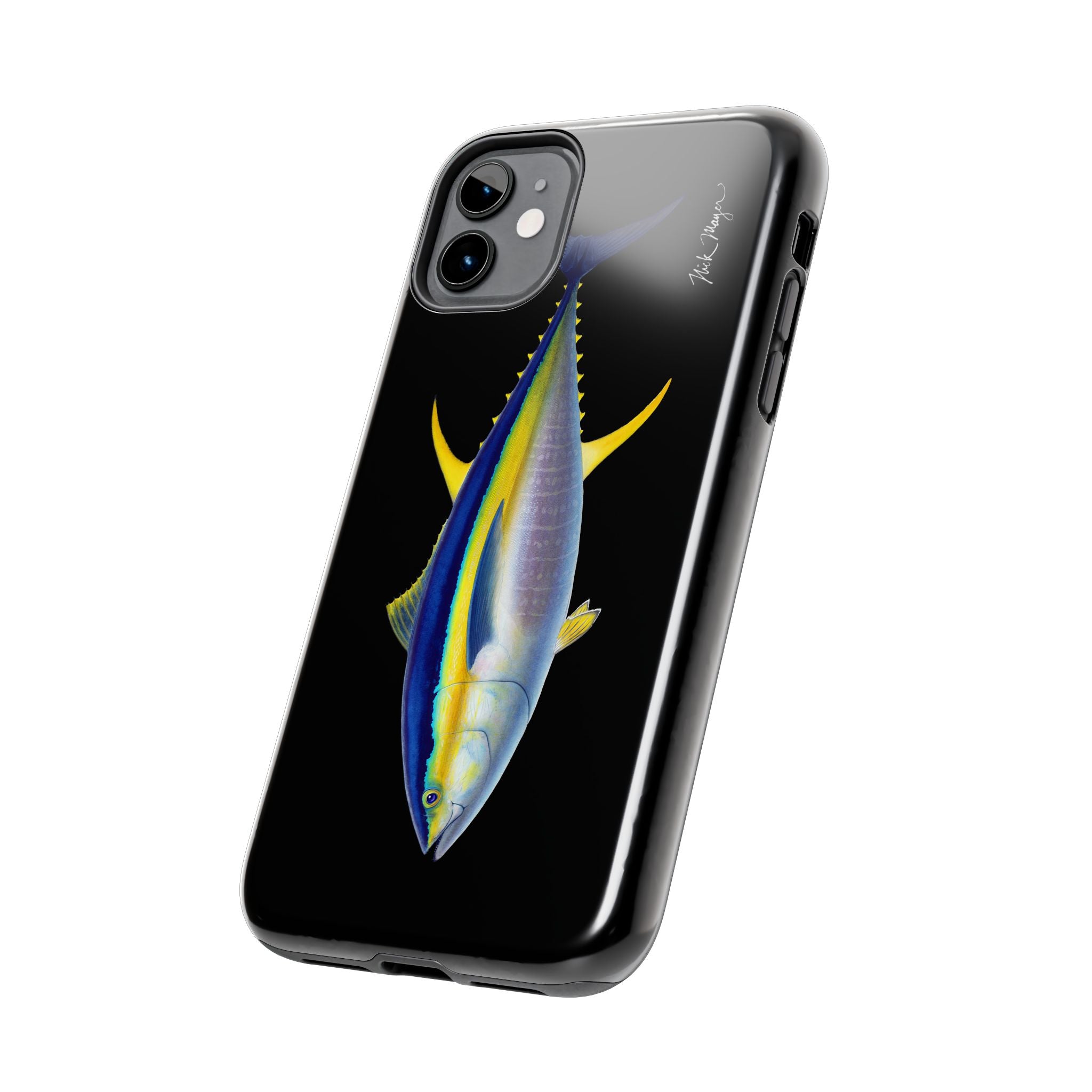 Yellowfin Tuna Black Phone Case (iPhone)