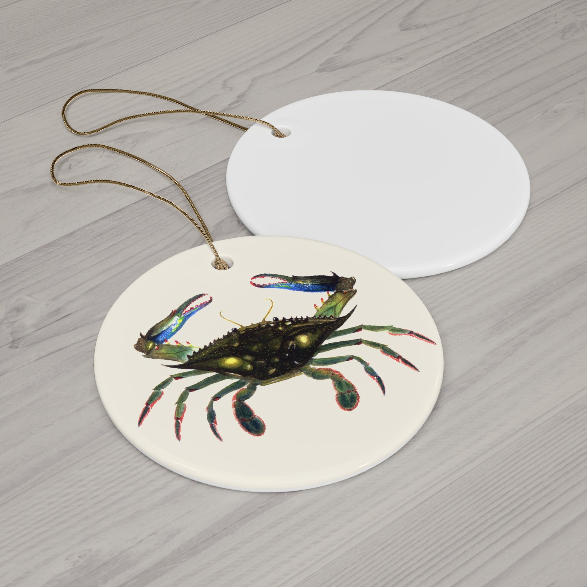 Blue Crab Ceramic Ornament