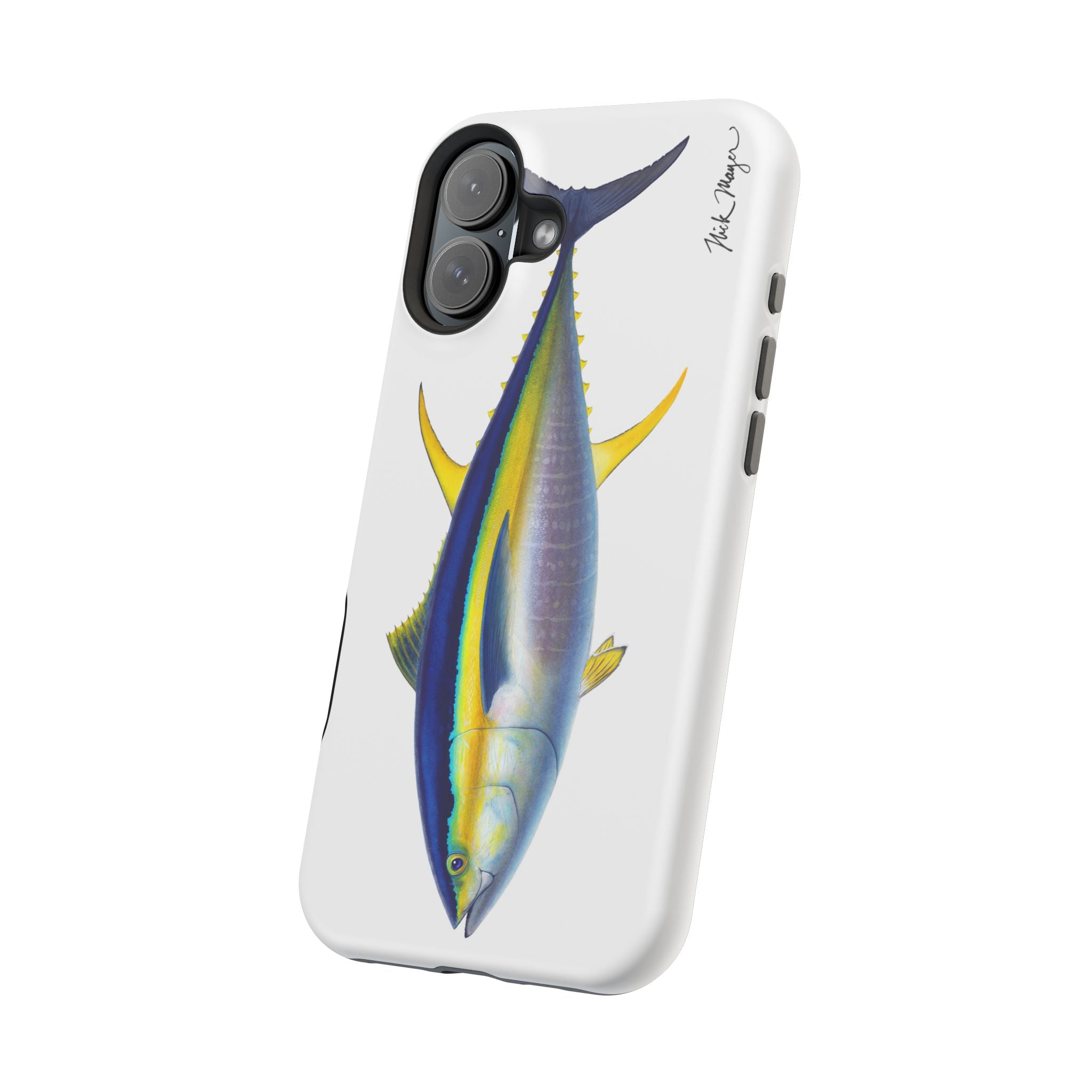 Yellowfin Tuna MagSafe White iPhone Case