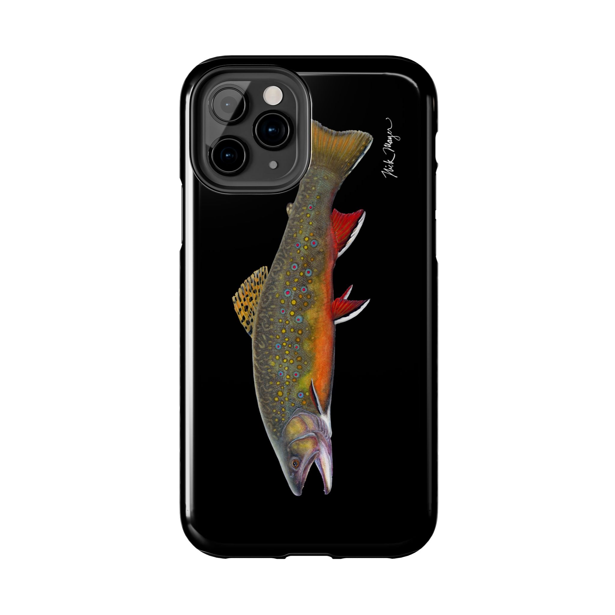 Brook Trout Black Phone Case (iPhone)