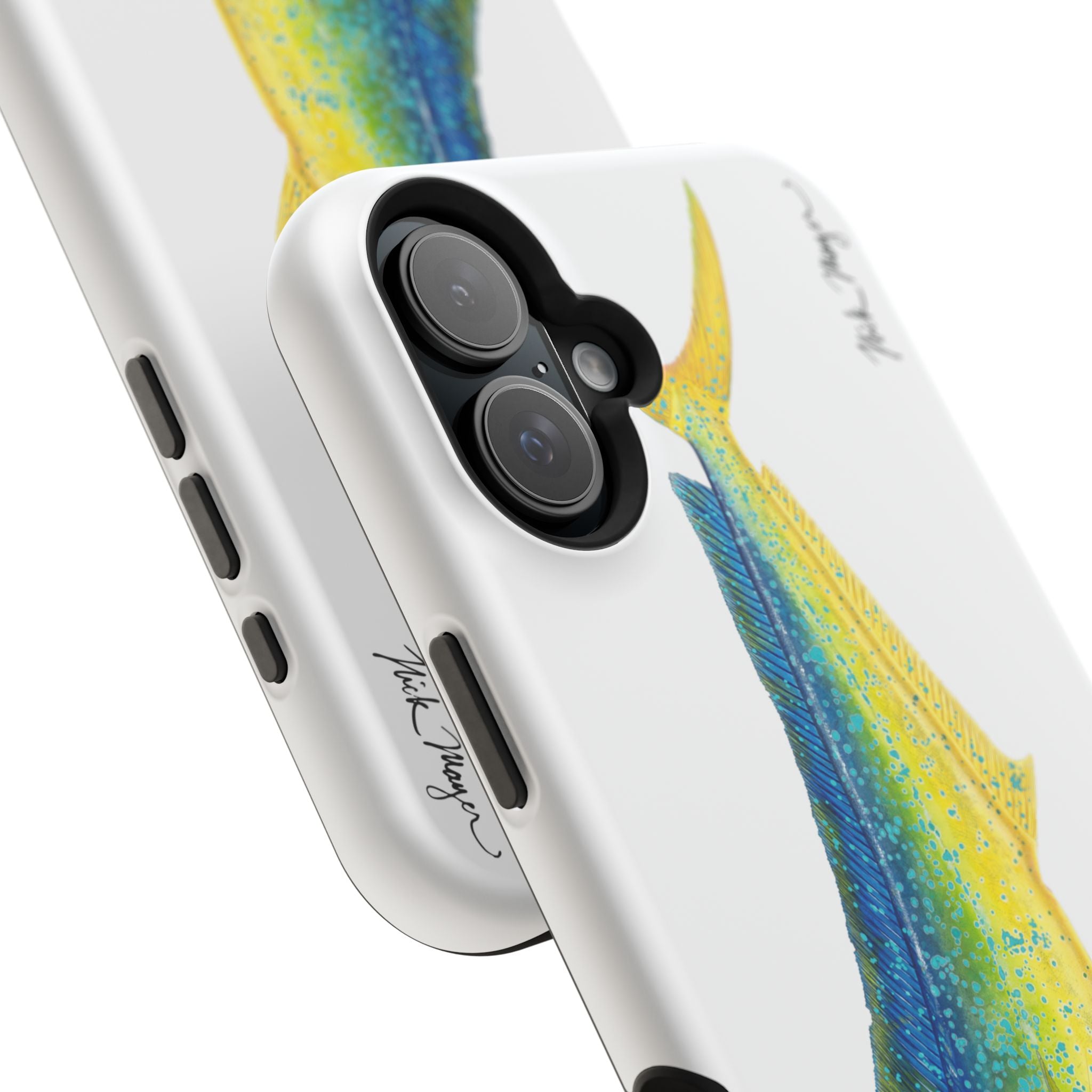 Bull Mahi MagSafe White iPhone Case