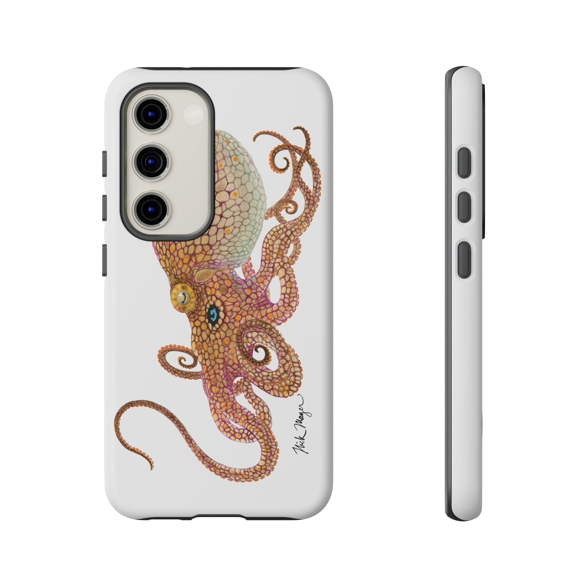 Two Spot Octopus White Phone Case (Samsung)