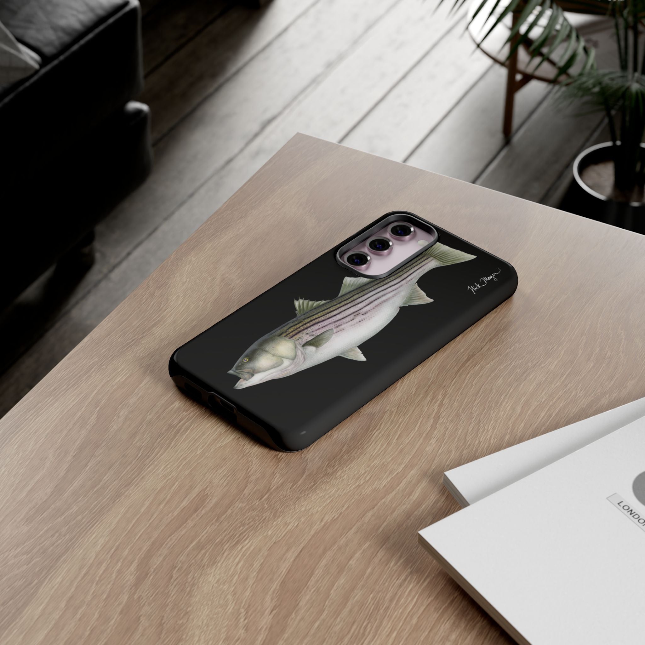 30 lb Striper Black Phone Case (Samsung)