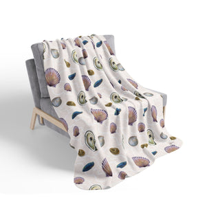 Seashells Super Soft Fleece Sherpa Blanket