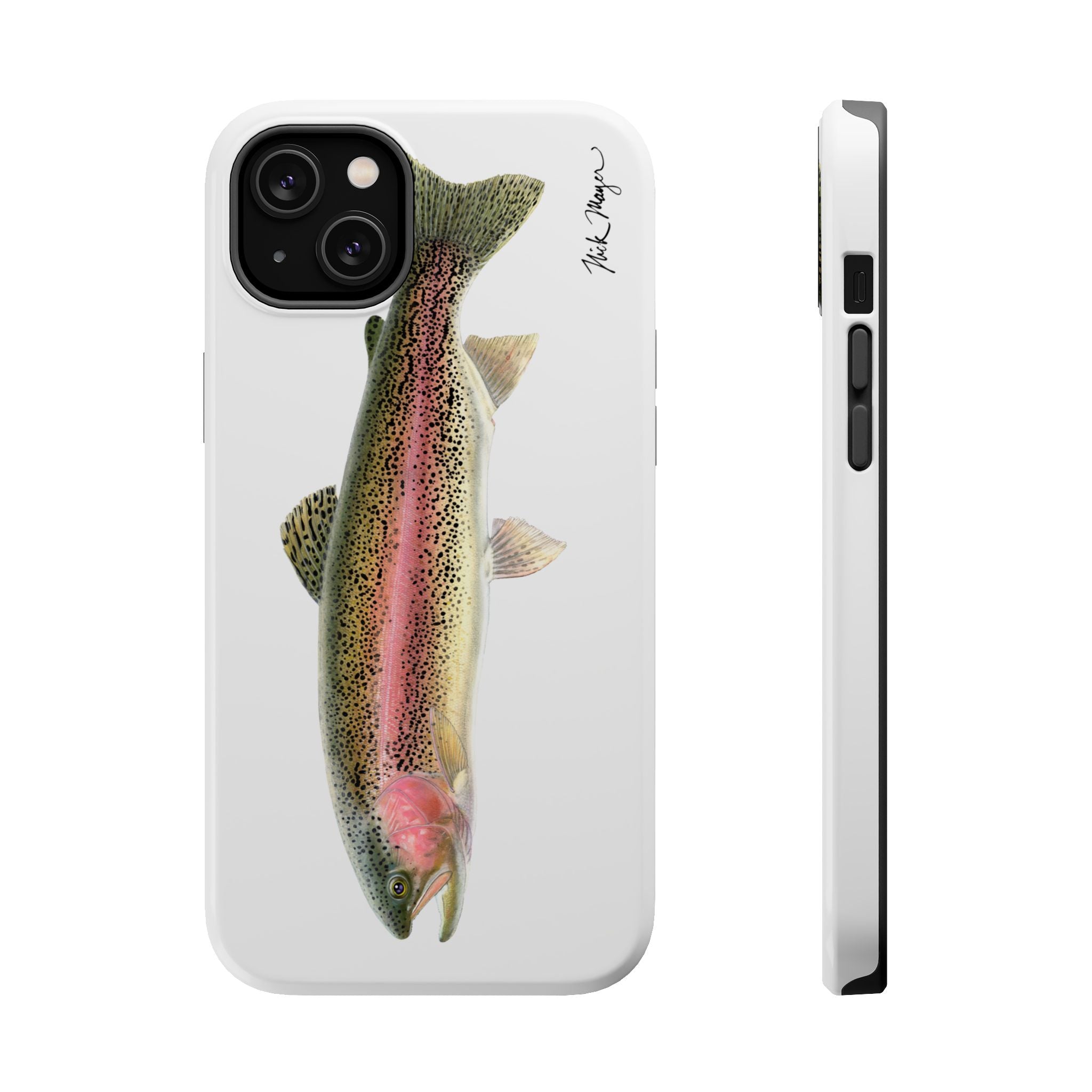 Rainbow Trout MagSafe White iPhone Case