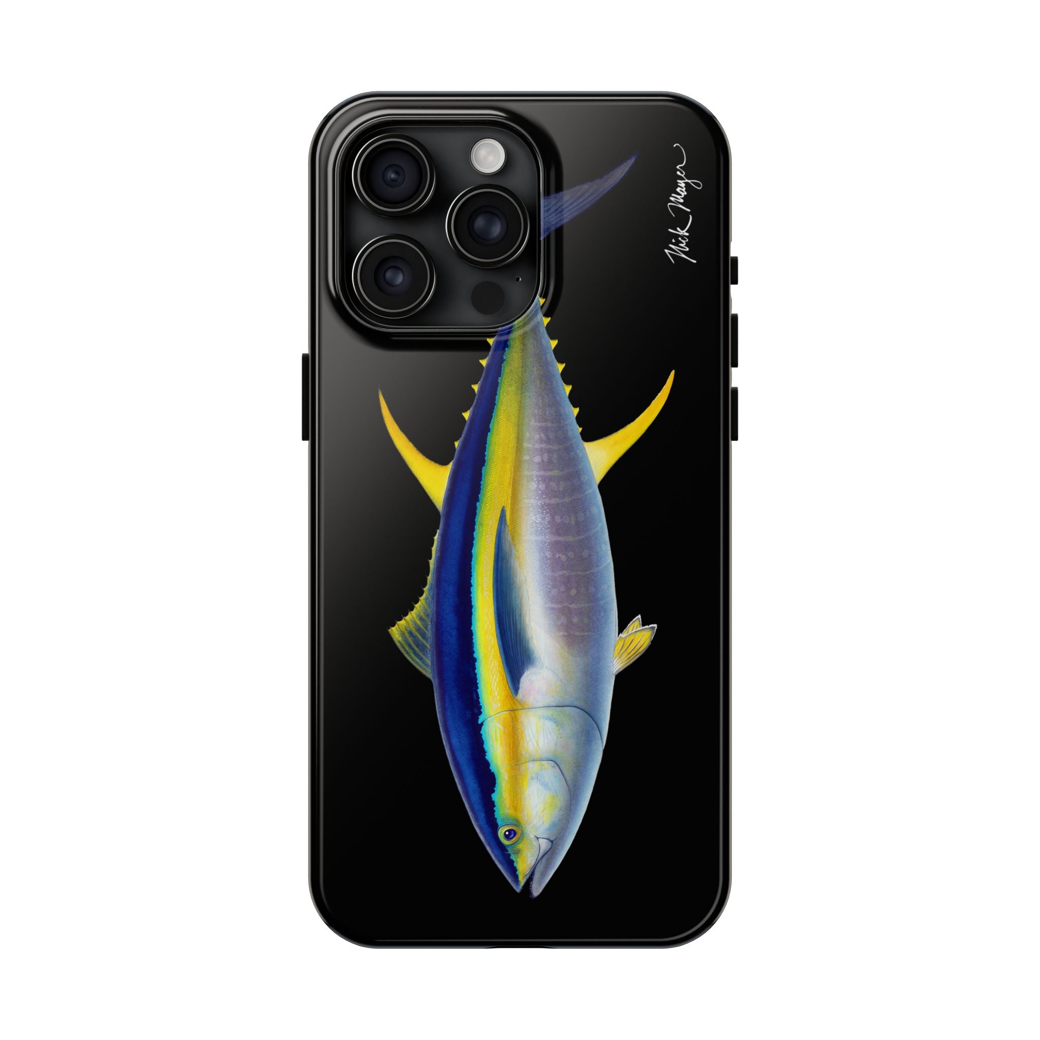 Yellowfin Tuna Black Phone Case (iPhone)