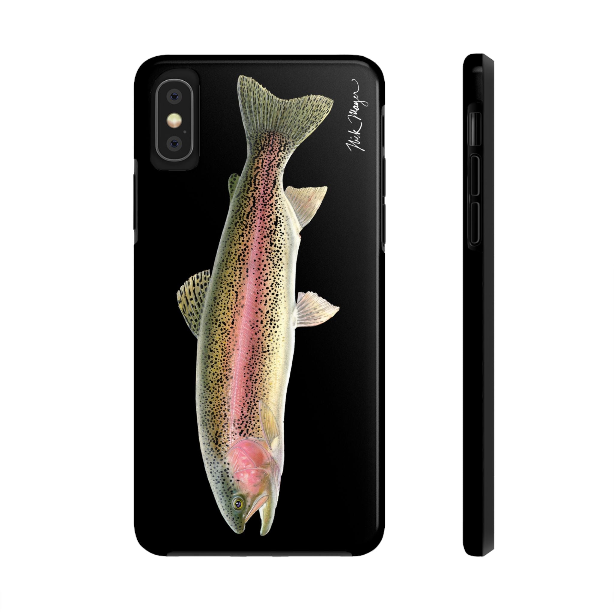 Rainbow Trout Black Phone Case (iPhone)