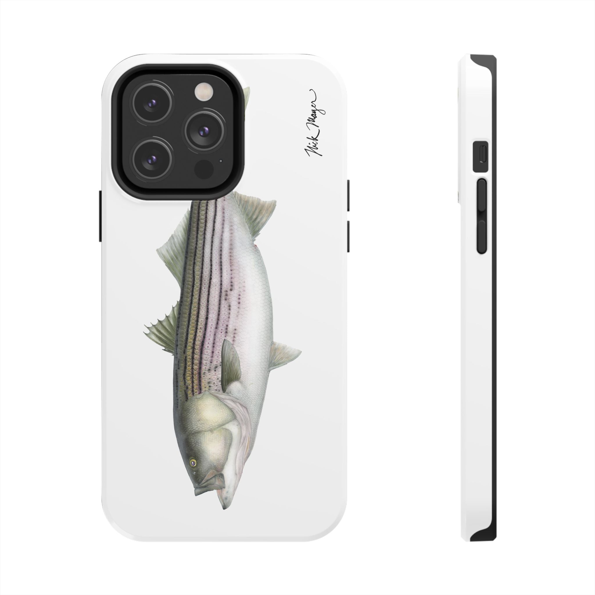 30 lb Striper White Phone Case (iPhone)