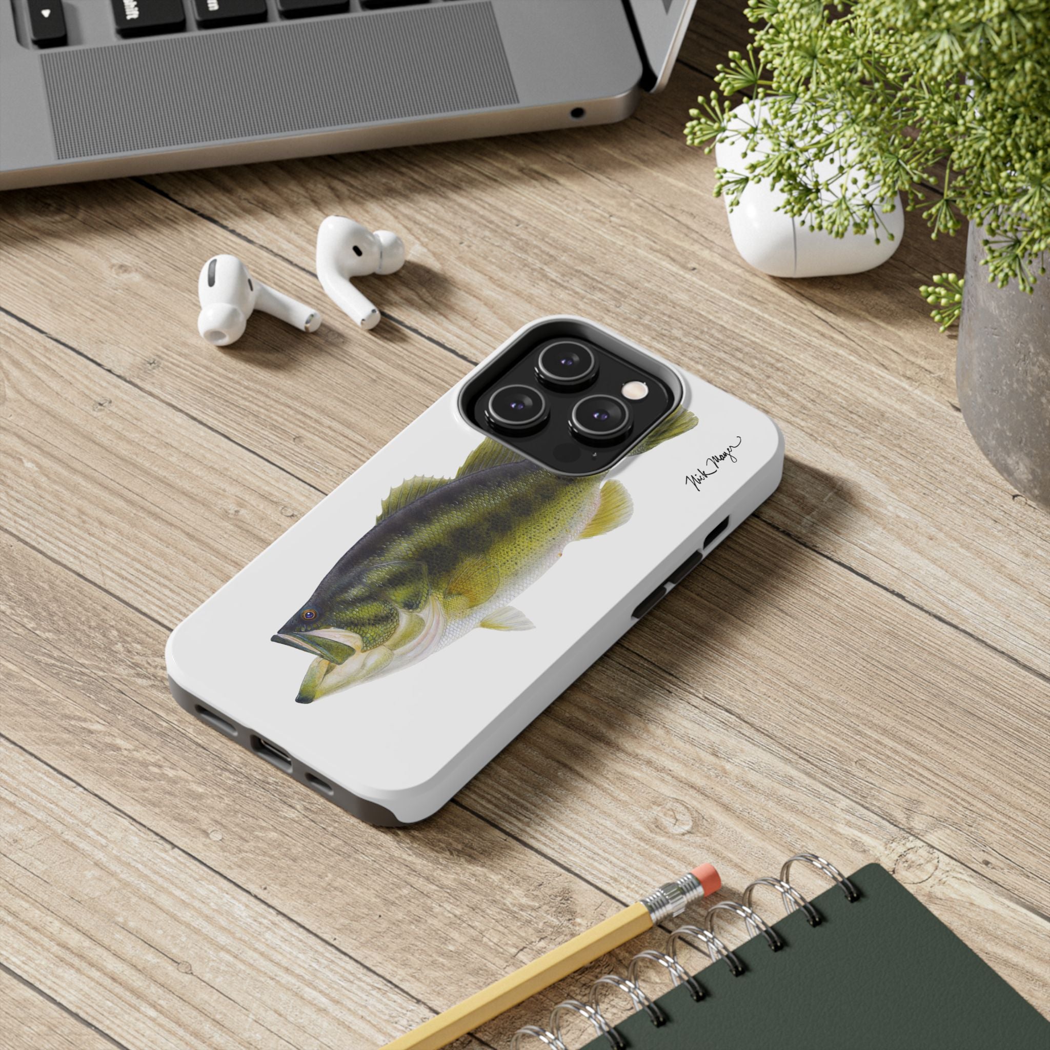 Largemouth Bass White Phone Case (iPhone)