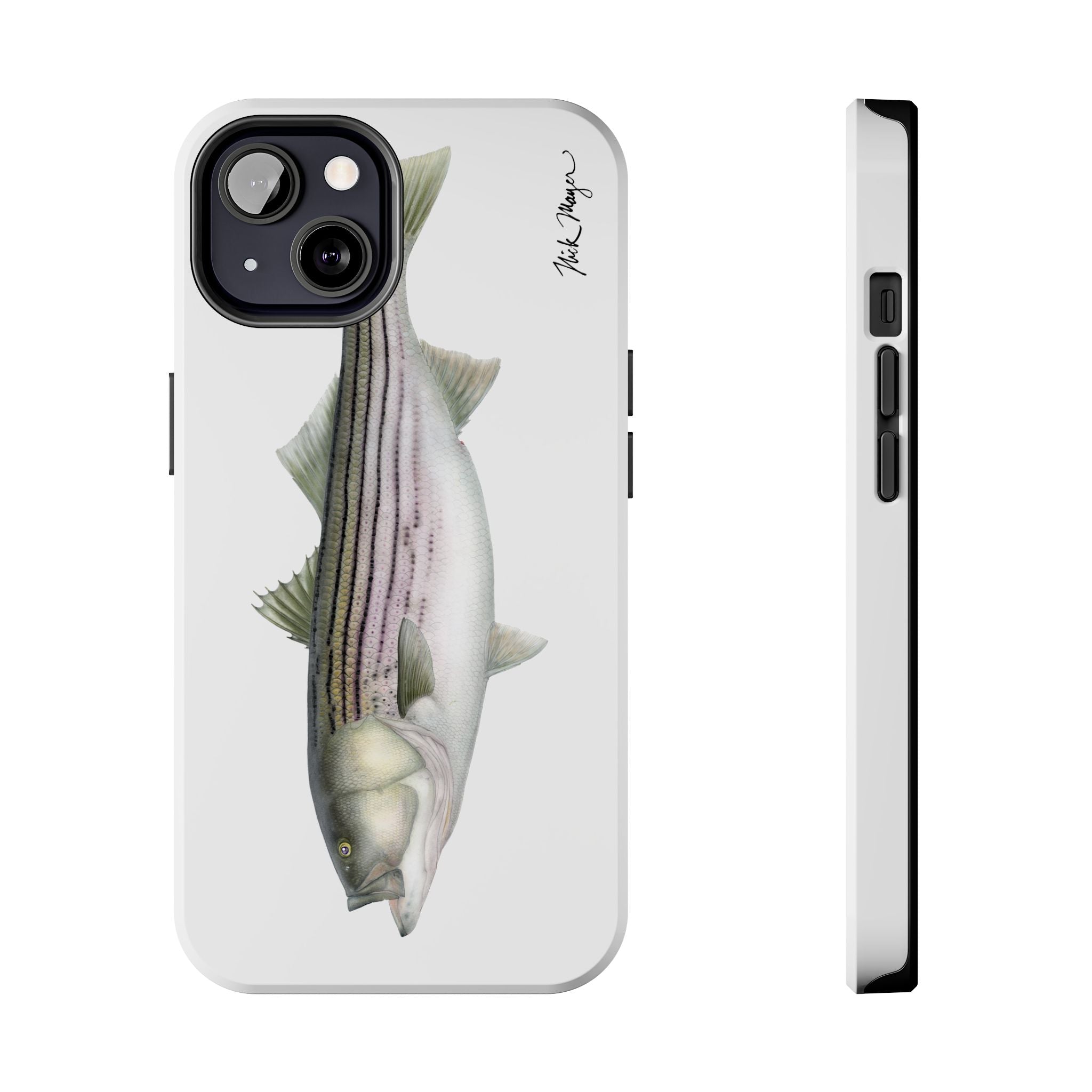 30 lb Striper White Phone Case (iPhone)