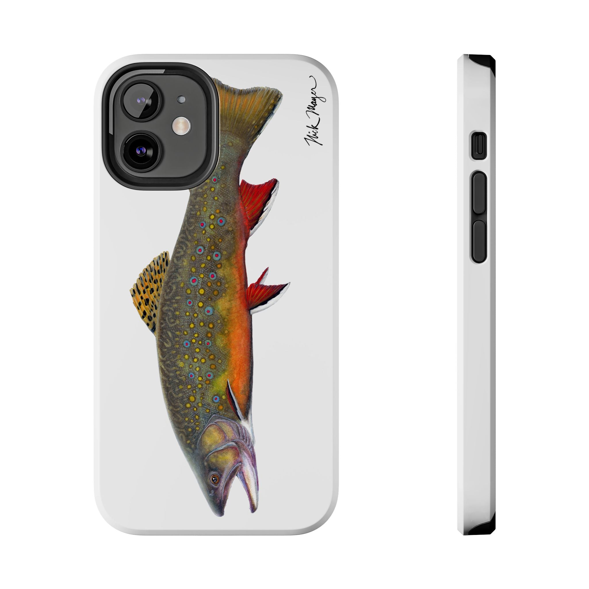 Brook Trout White Phone Case (iPhone)