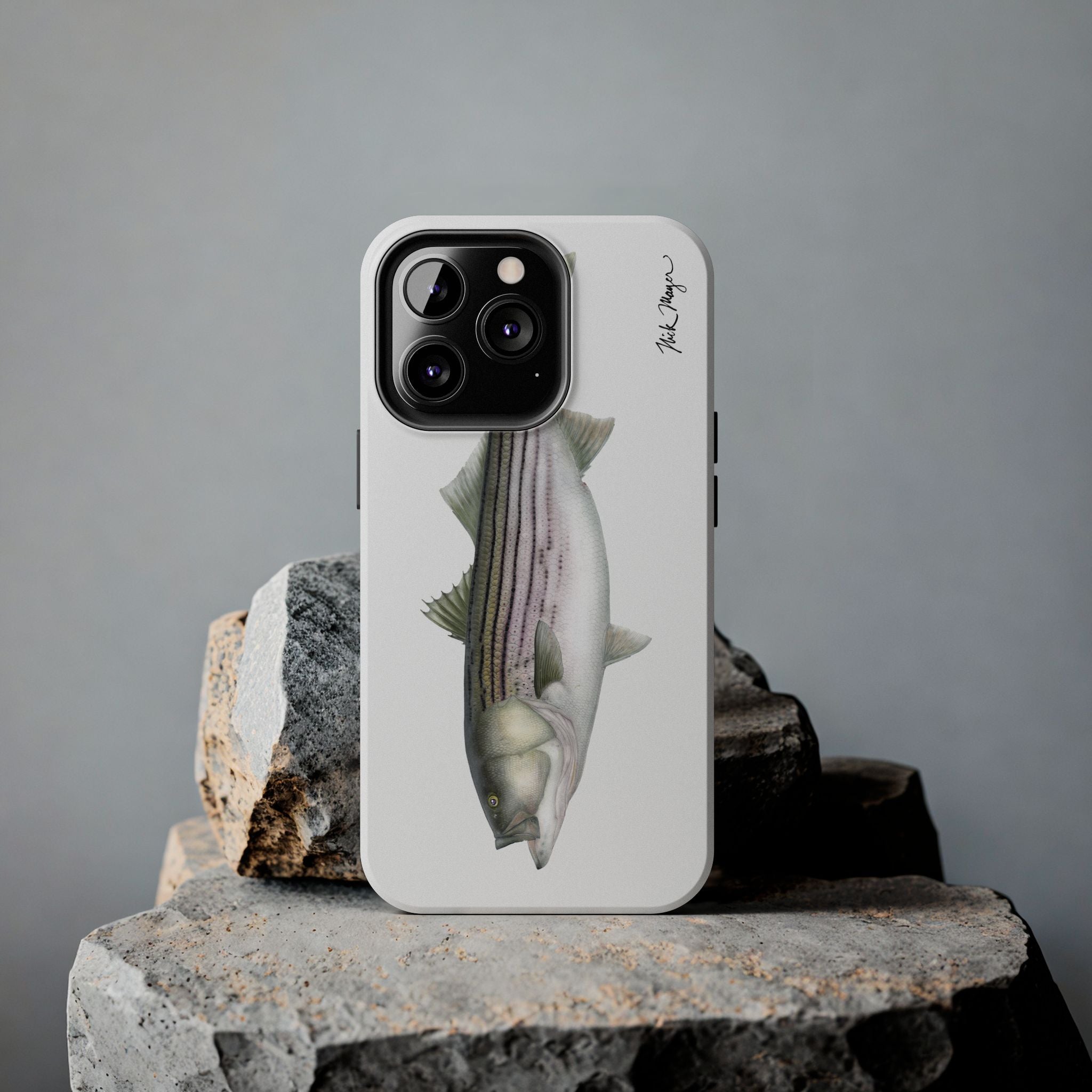 30 lb Striper White Phone Case (iPhone)