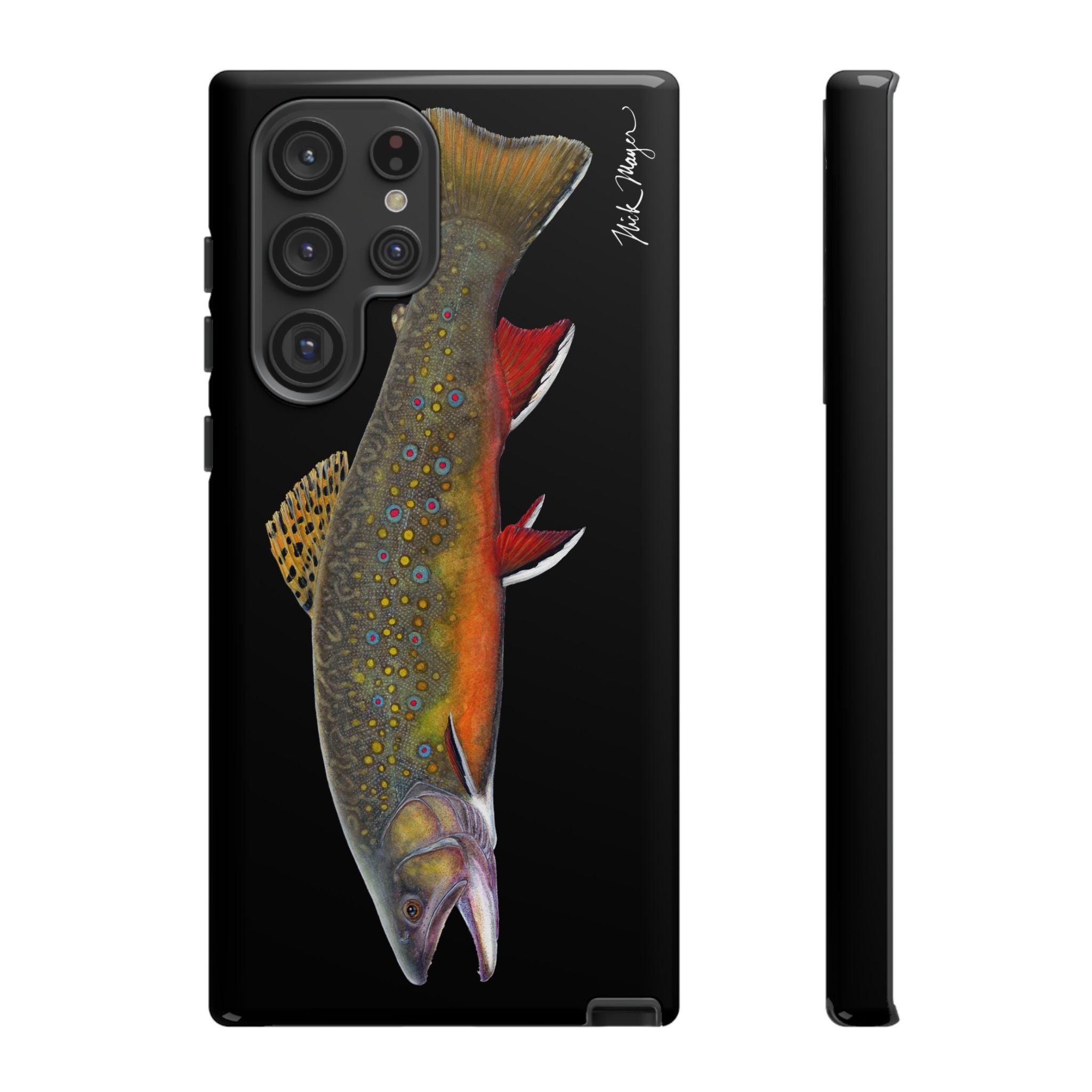 Brook Trout Black Phone Case (Samsung)