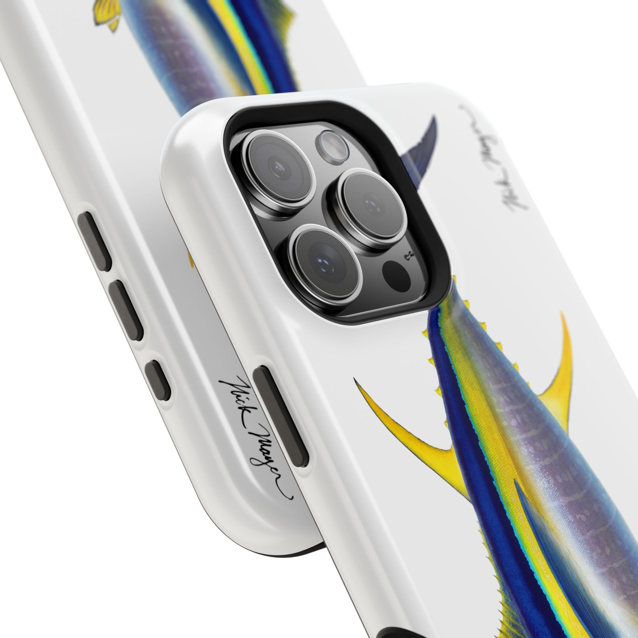 Yellowfin Tuna MagSafe White iPhone Case