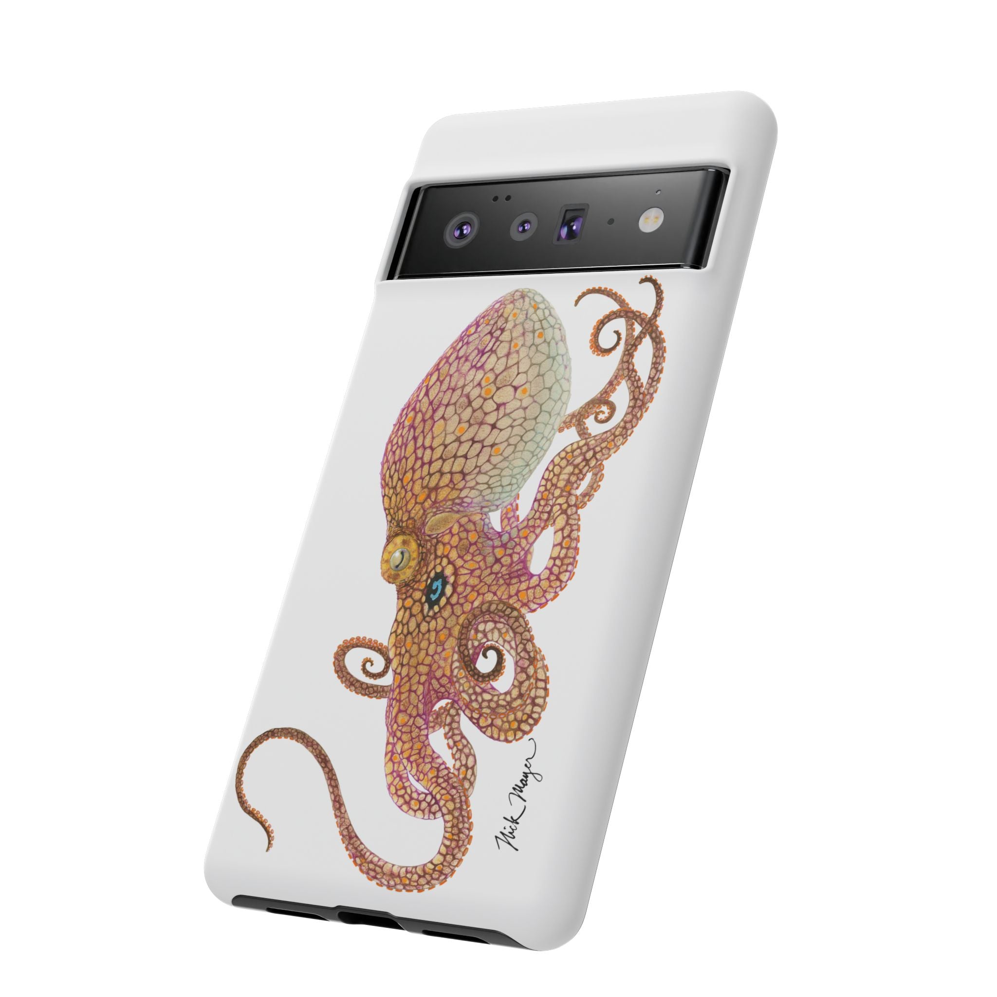 Two Spot Octopus White Phone Case (Samsung)