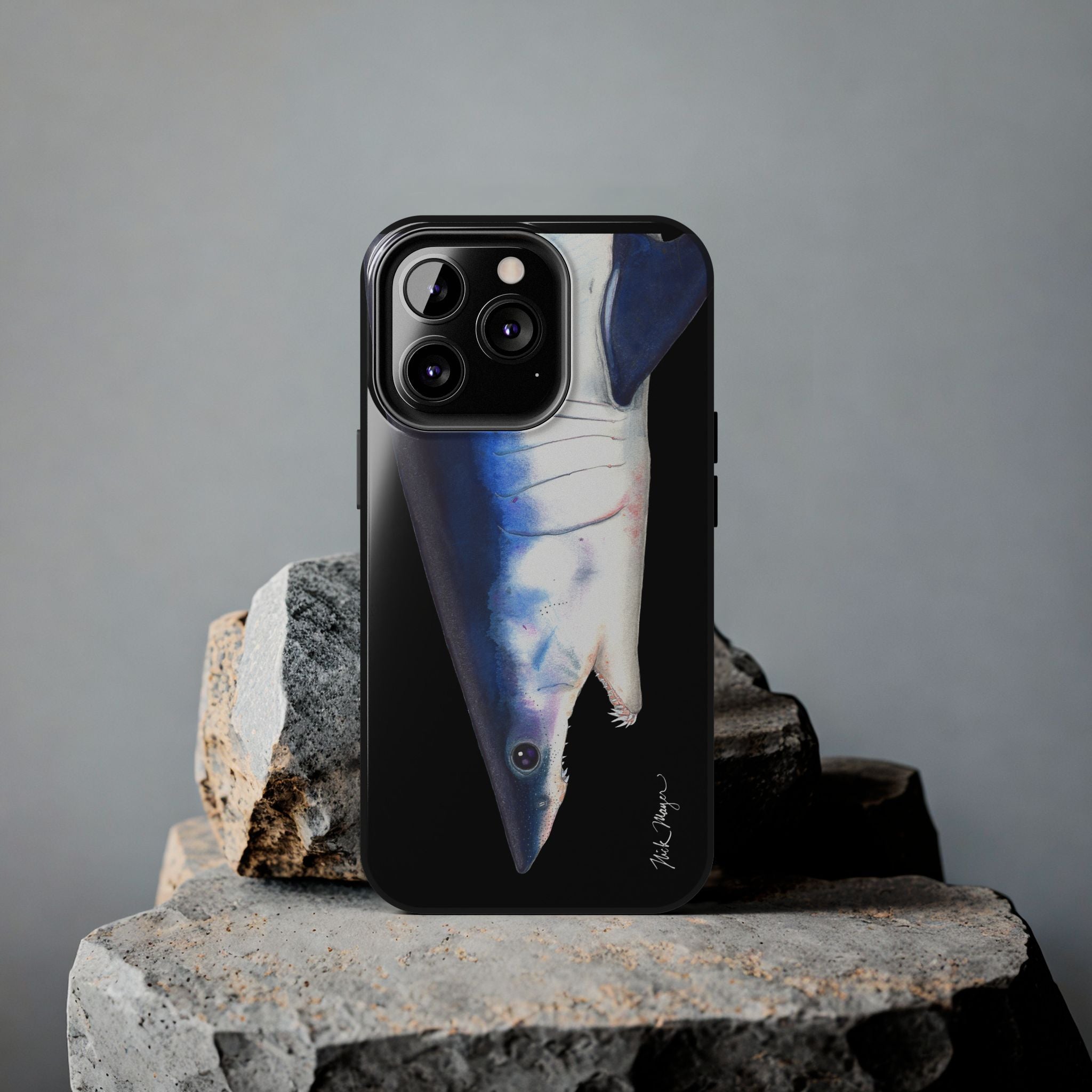 Mako Shark Face Black Case (iPhone)