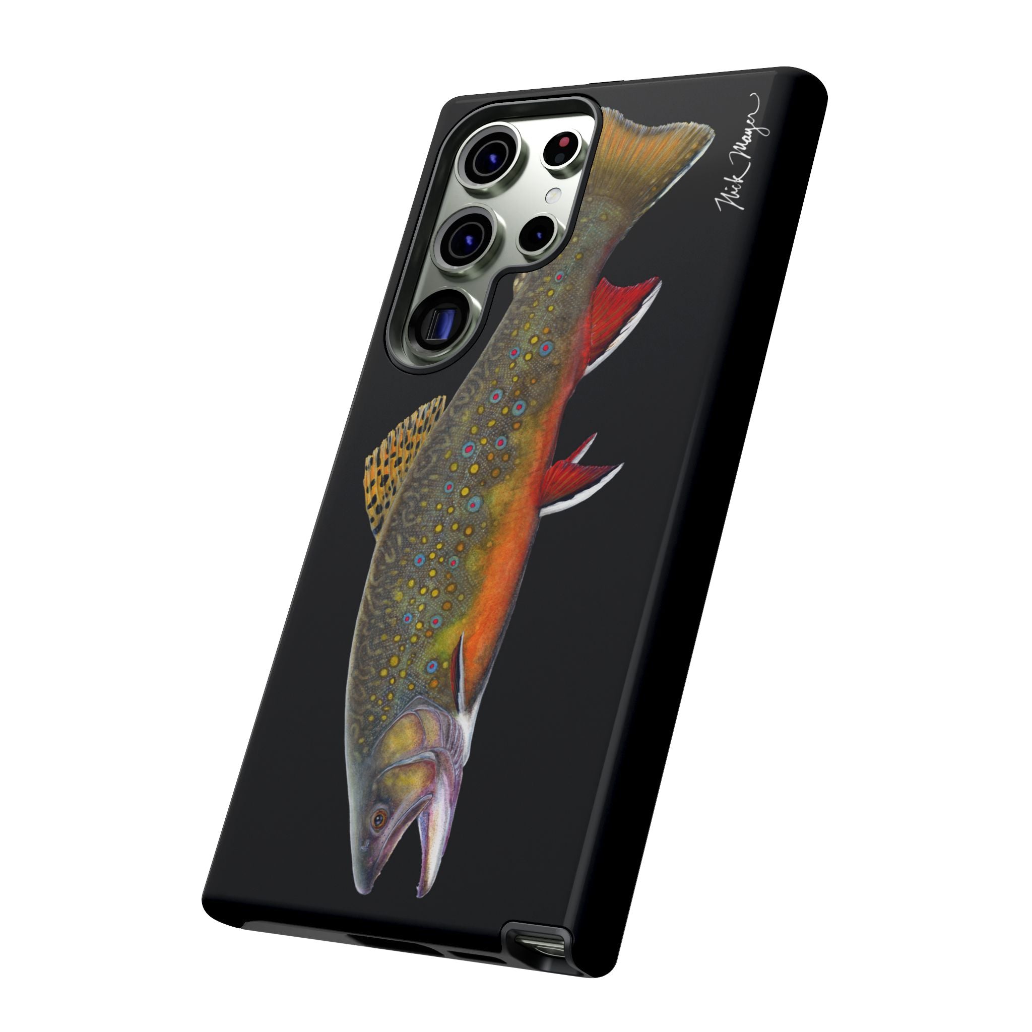 Brook Trout Black Phone Case (Samsung)