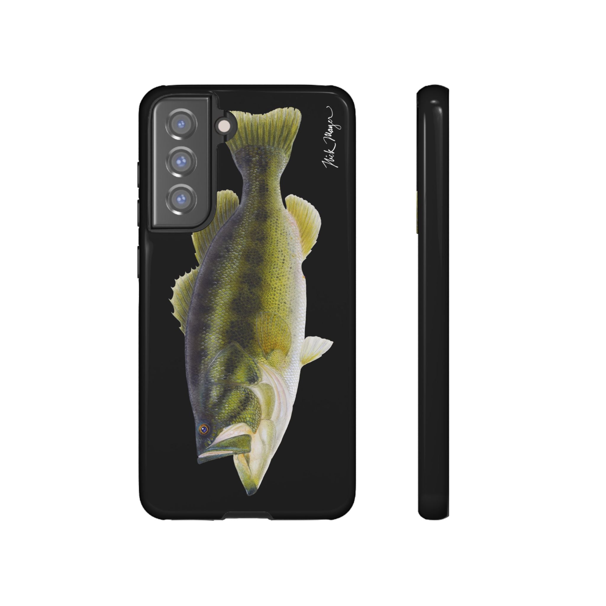 Largemouth Bass Black Phone Case (Samsung)