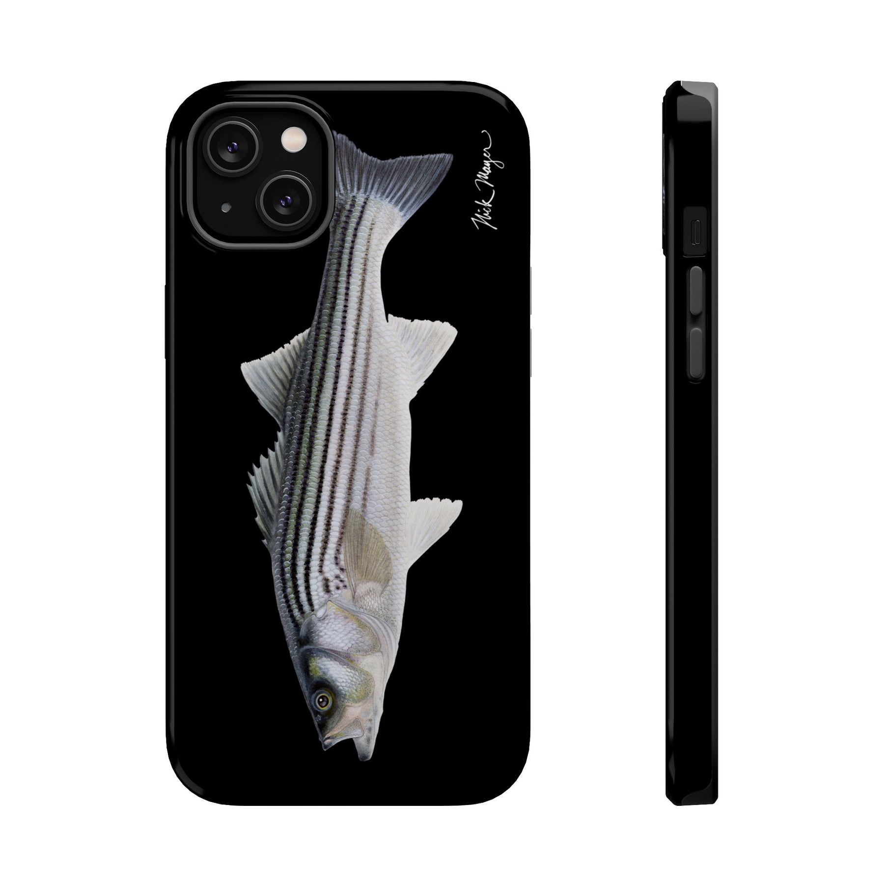 Schoolie Striper MagSafe Black iPhone Case